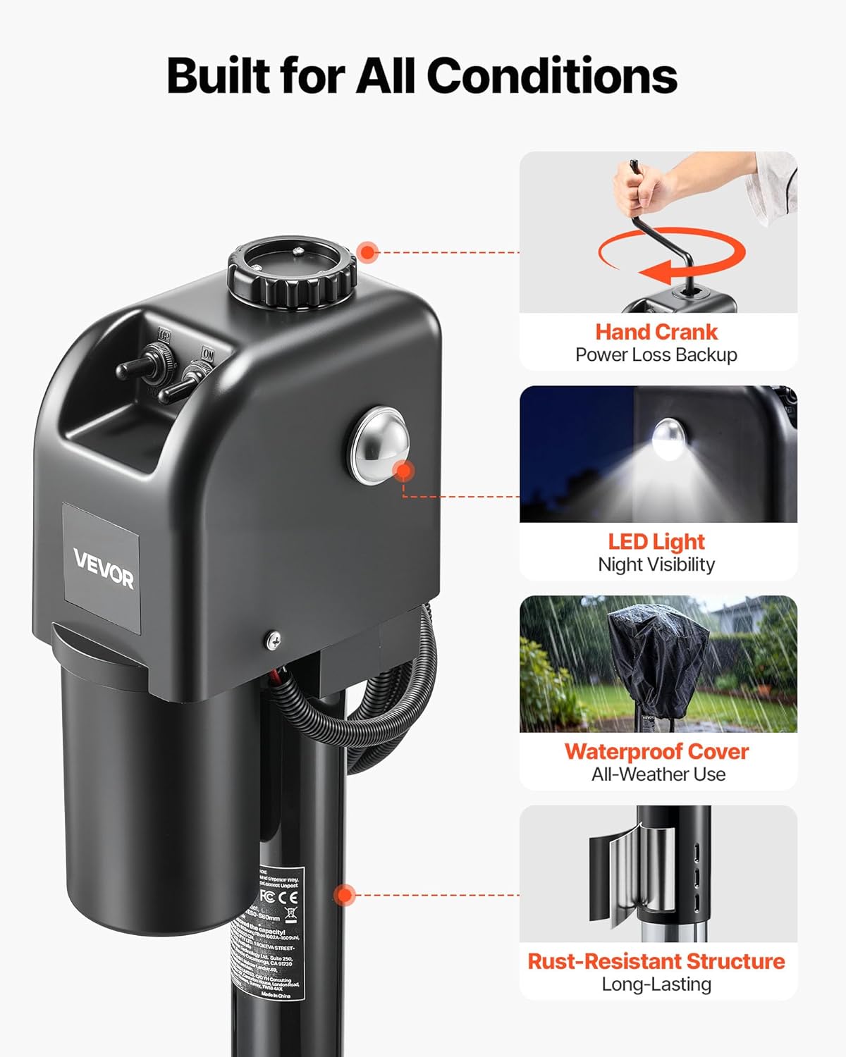 🔥Summer Sale🔥VEVOR Electric Trailer Jack