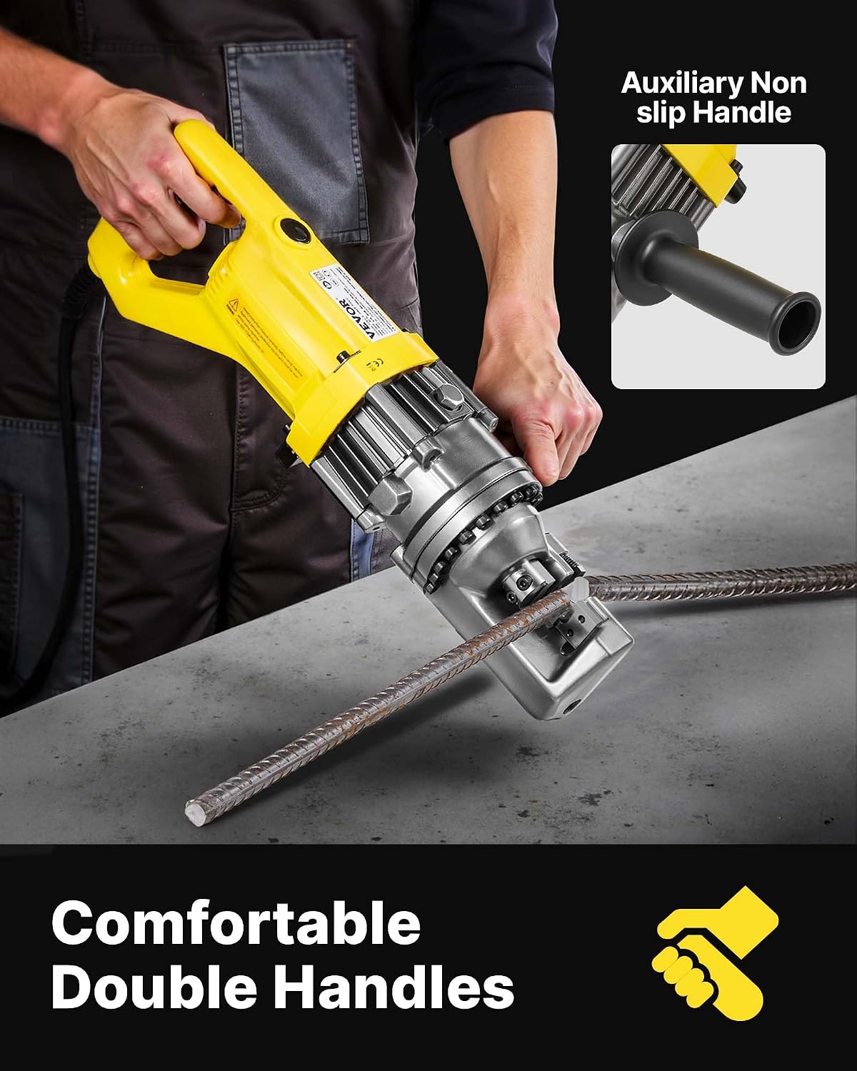 🔥Summer Sale🔥VEVOR Electric Hydraulic Rebar Cutter 900W 110V - Portable