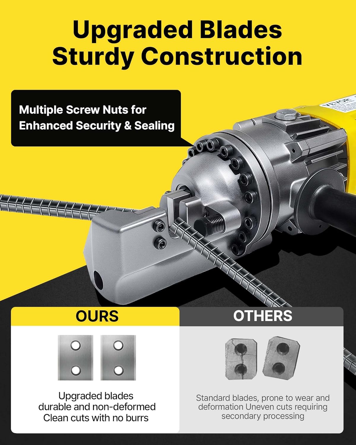 🔥Summer Sale🔥VEVOR Electric Hydraulic Rebar Cutter 900W 110V - Portable