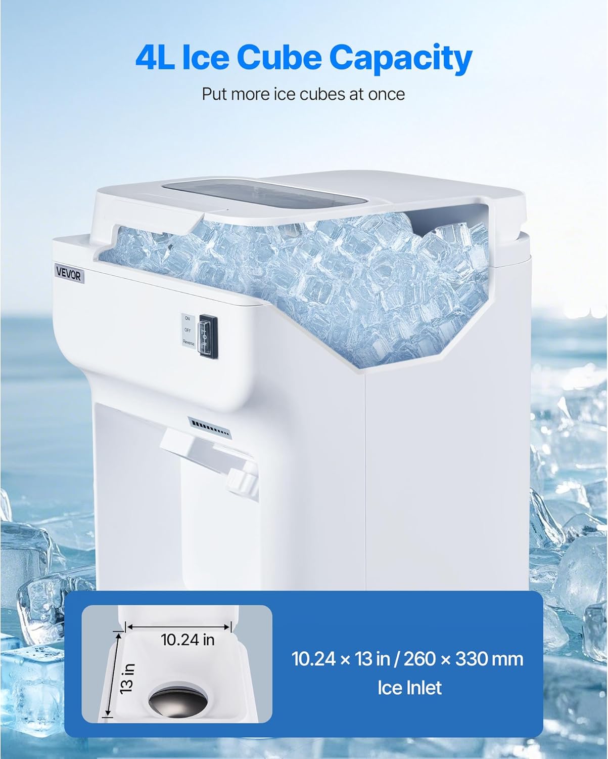 🔥Summer Sale🔥VEVOR Commercial Ice Shaver Crusher