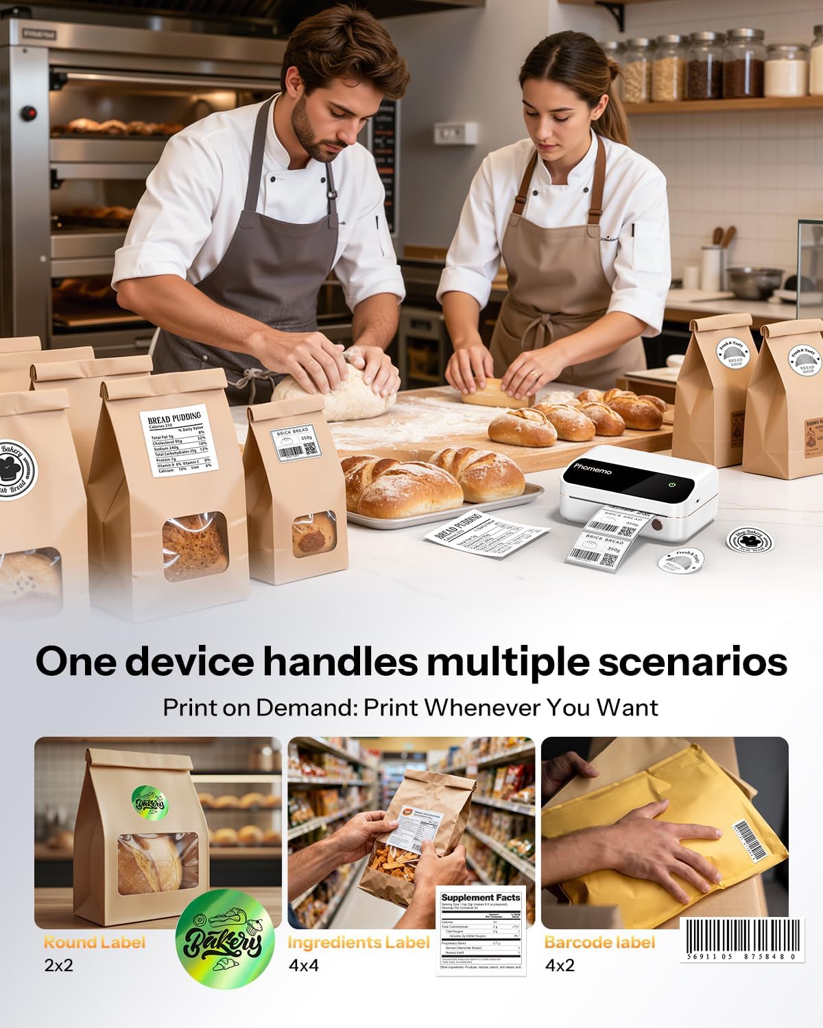 🖨️📦Phomemo M420 Bluetooth Thermal Label Printer