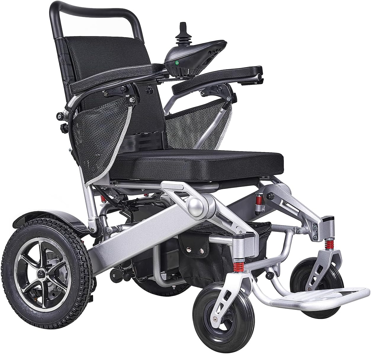 💥 [Flash Sale] Carbon Fiber Pattern Electric Wheelchair for Adults, Foldable Motorized Wheelchair 15 Miles Range, 286 lbs Heavy Duty Capacity