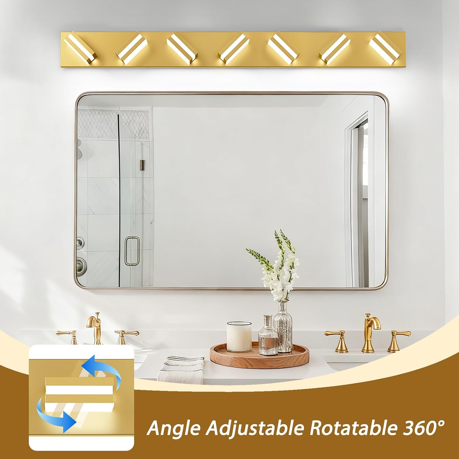 🔥Summer Sale🔥IZORRO LED Modern Bathroom Lights Fixtures