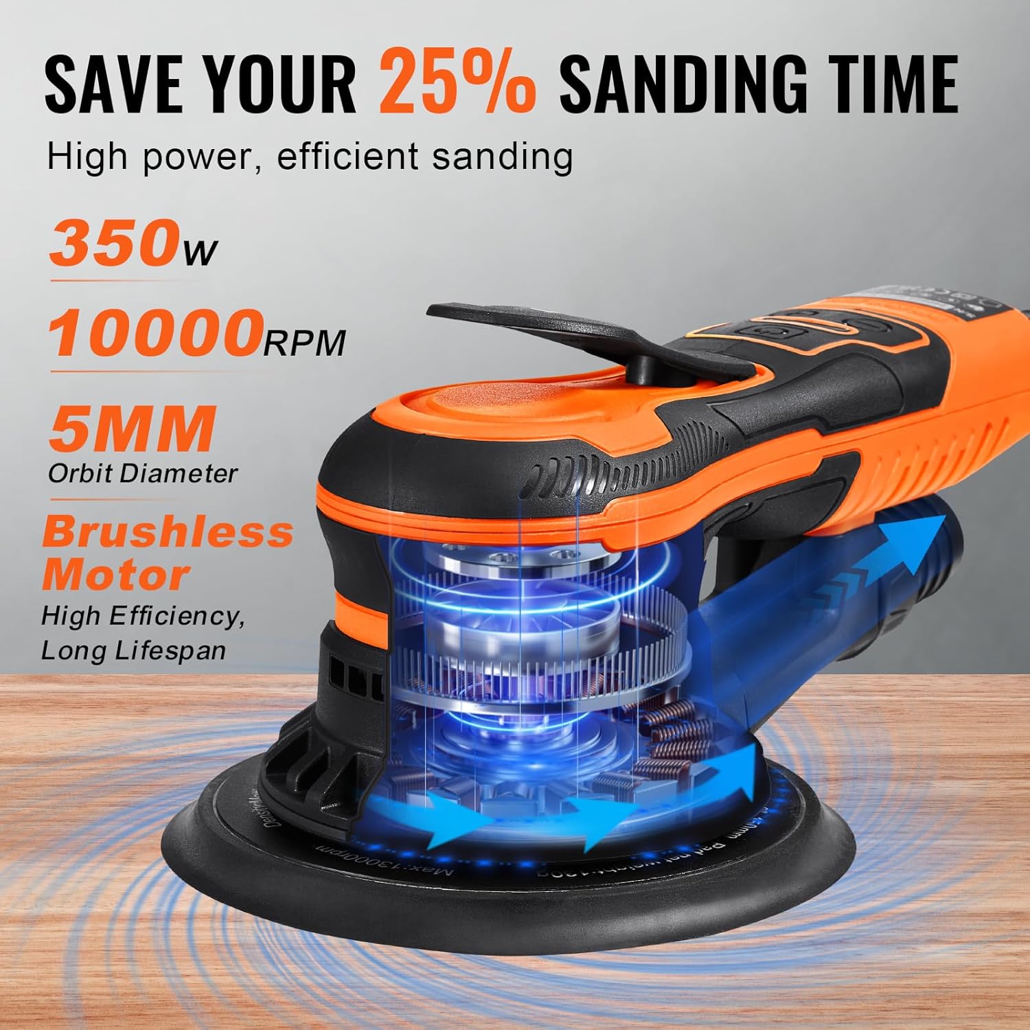 🔥Summer Sale🔥VEVOR Random Orbital Sander 5 & 6-Inch
