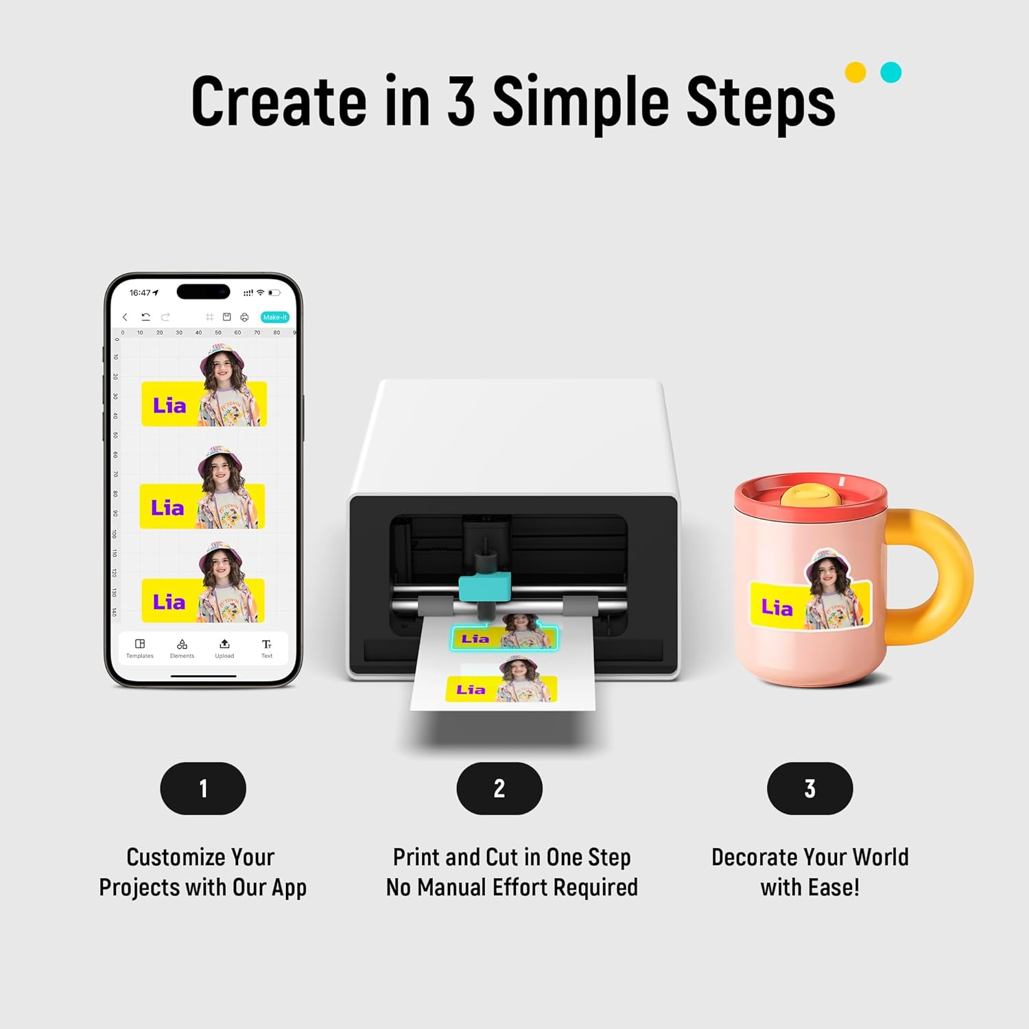 💝 [BEST GIFT DEAL] Liene PixCut S1 Wireless Bluetooth Sticker Maker Machine & 300 DPI Photo Printer for Scrapbooking & DIY ✨