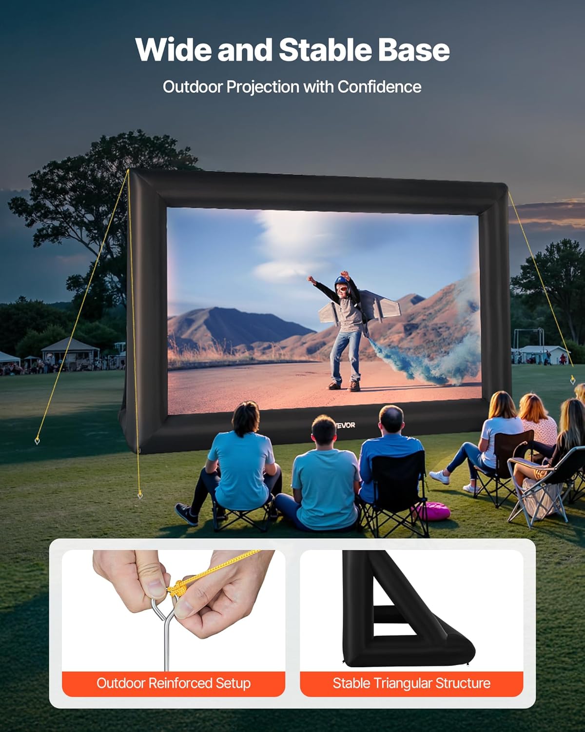 🔥Final Moments🔥VEVOR Inflatable Projection Screen