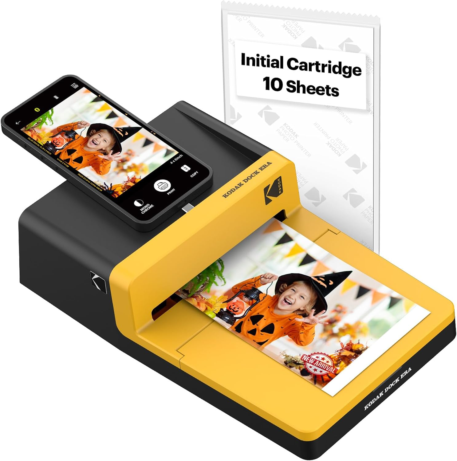 🎁[PERFECT GIFT] Kodak Dock & Wi-Fi Portable 4x6” Instant Photo Printer for iOS & Android, Premium Full Color Prints - Save 50% OFF