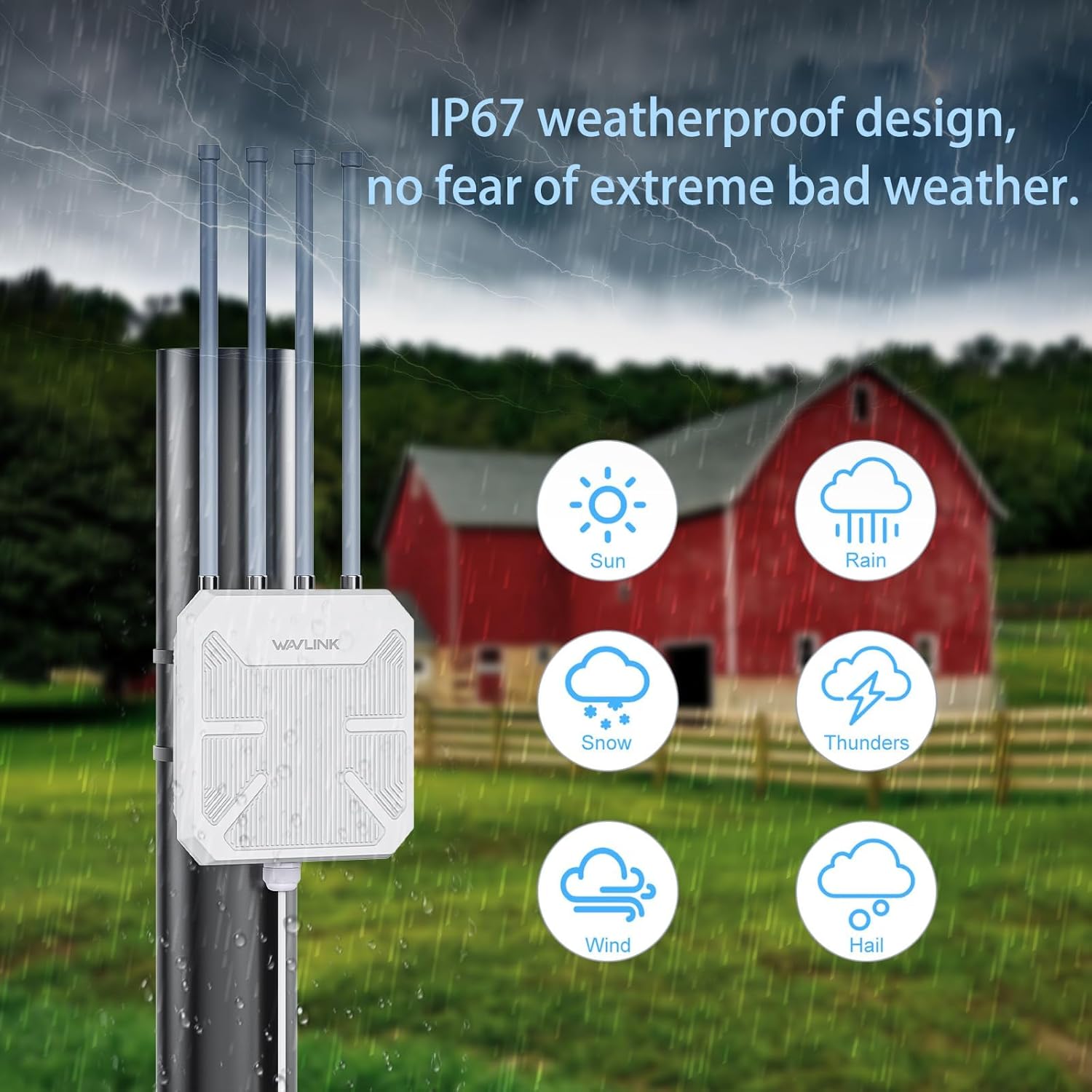 🔥Last Day 49% OFF🔥WAVLINK AX1800 Outdoor WiFi Extender
