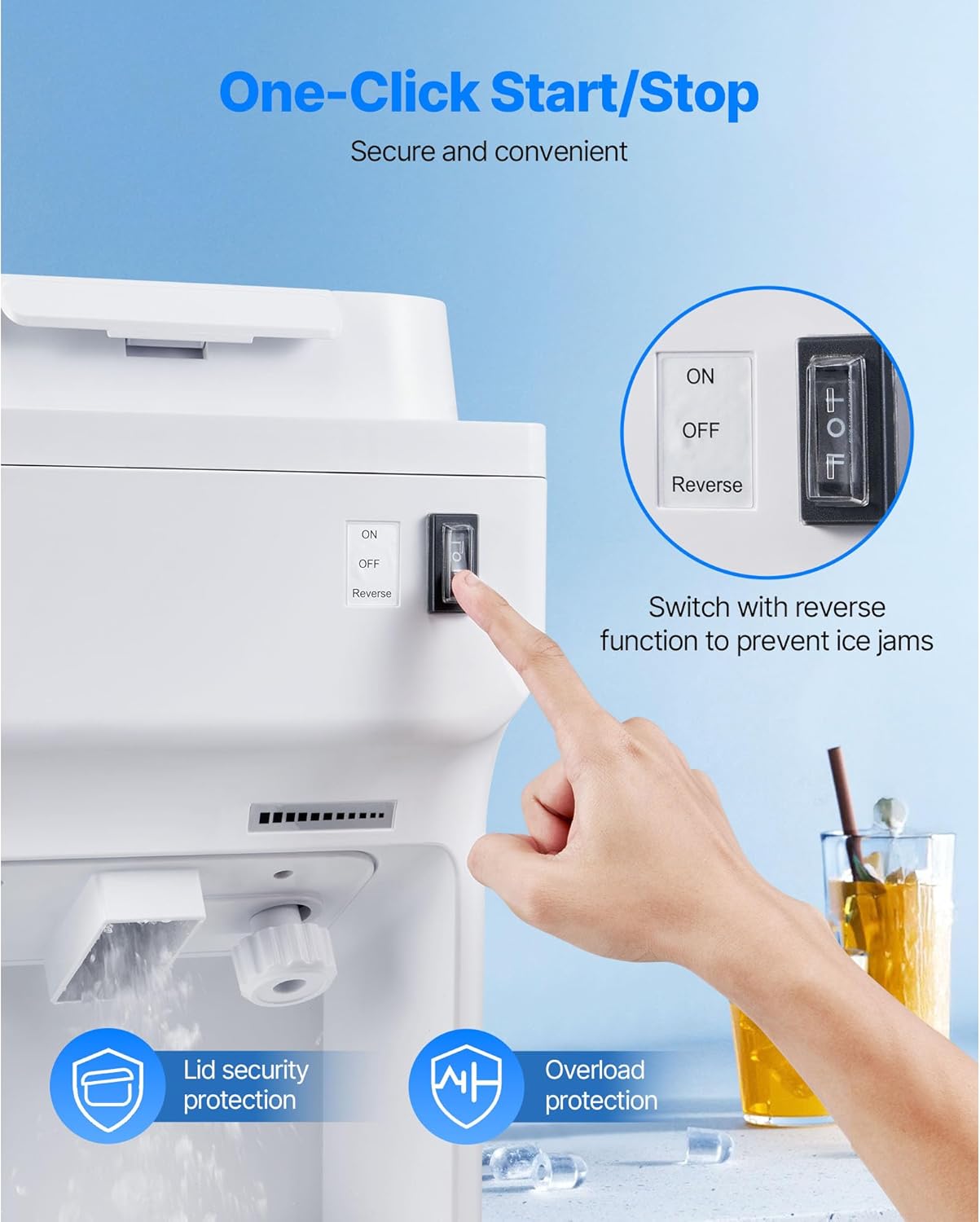 🔥Summer Sale🔥VEVOR Commercial Ice Shaver Crusher