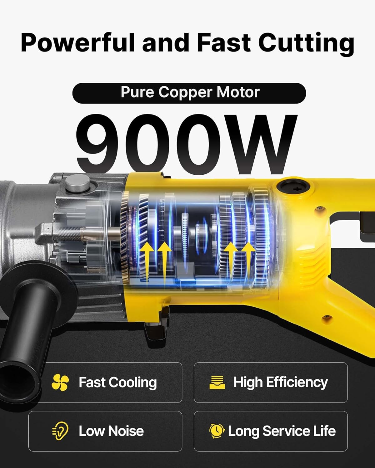 🔥Summer Sale🔥VEVOR Electric Hydraulic Rebar Cutter 900W 110V - Portable