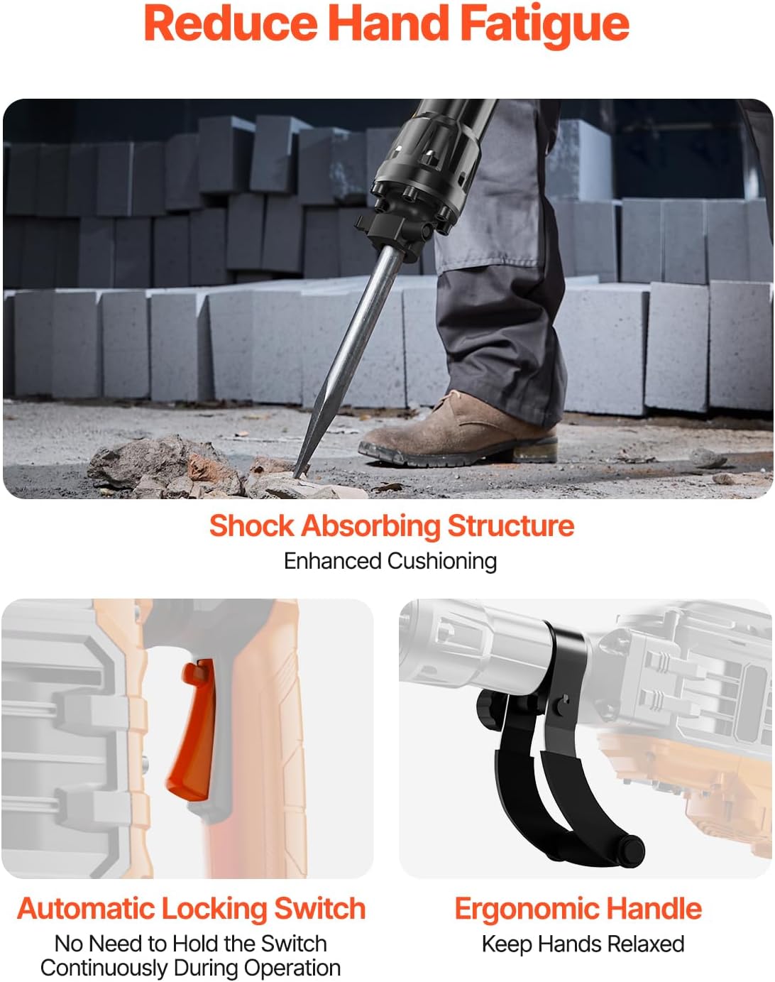 🔥Summer Sale🔥VEVOR Demolition Jack Hammer