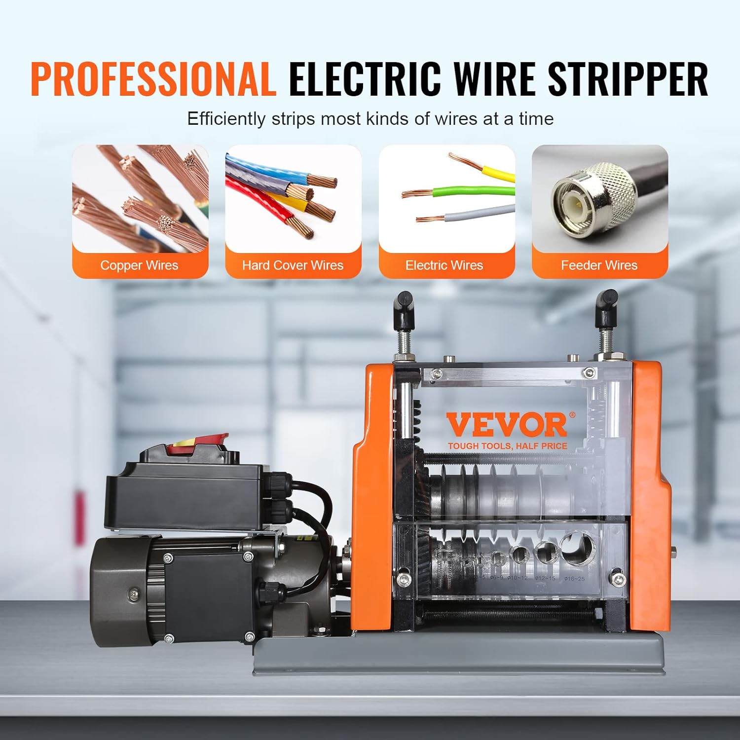 🔥Summer Sale🔥VEVOR Electric Wire Stripping Machine