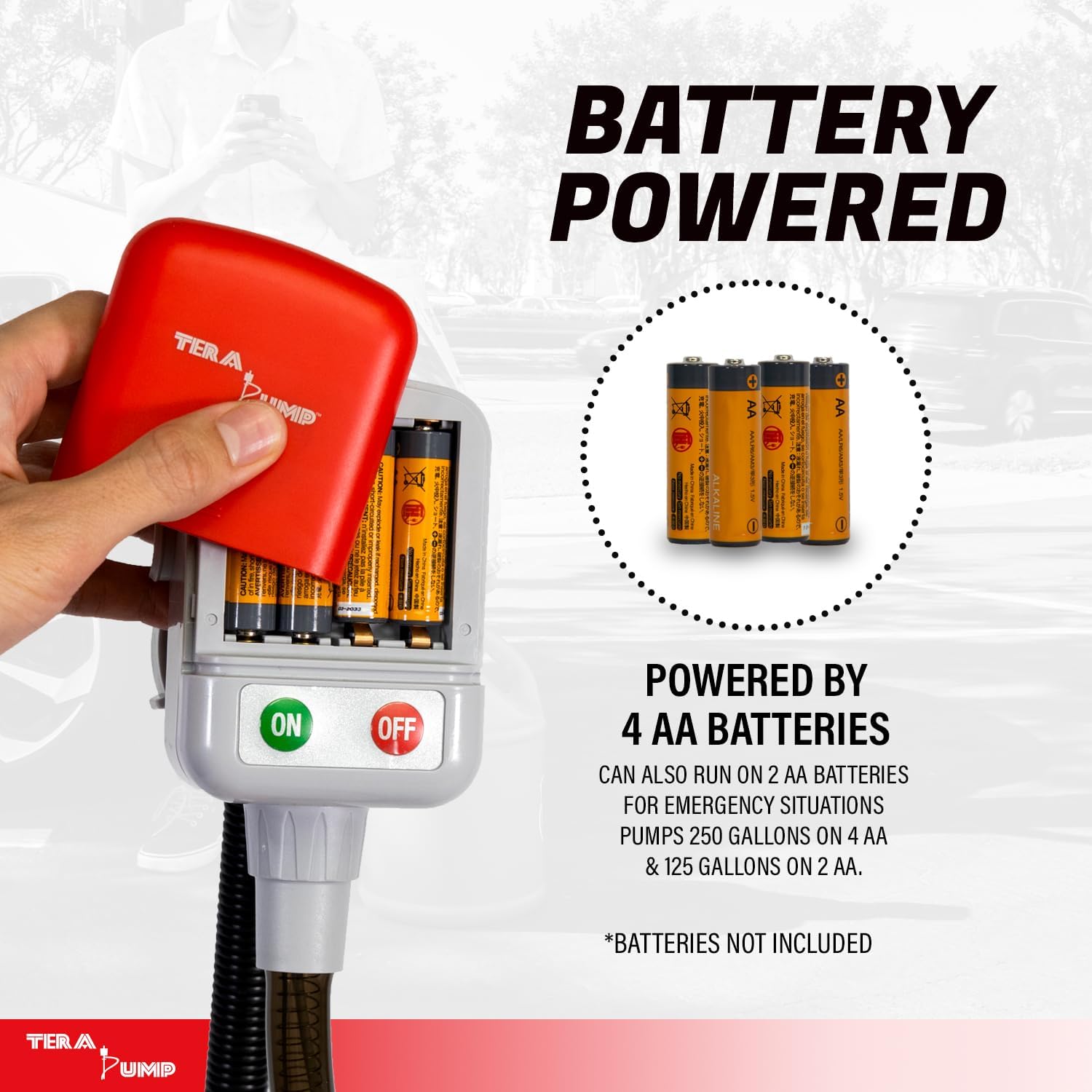 💥Today Only⚡TERA PUMP Battery Operated Fuel Transfer Pump — 2.5 GPM