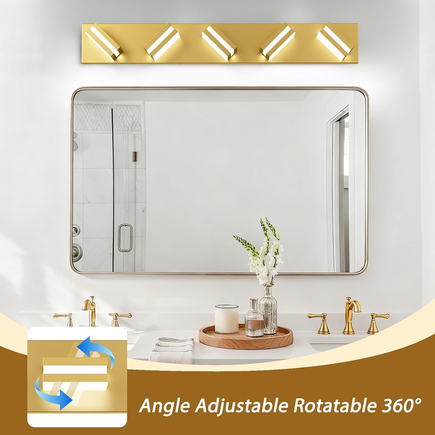 🔥Summer Sale🔥IZORRO LED Modern Bathroom Lights Fixtures