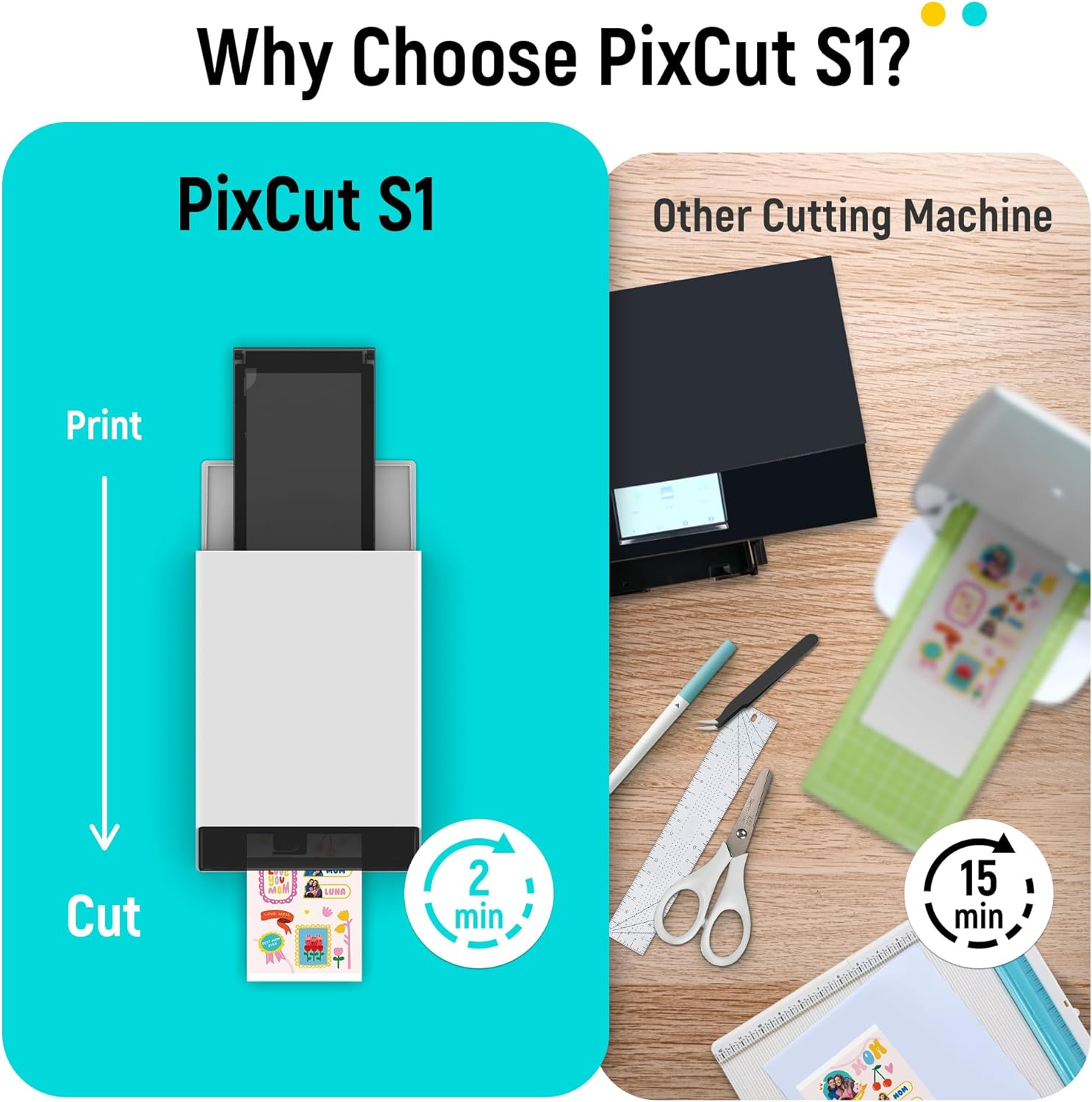 💝 [BEST GIFT DEAL] Liene PixCut S1 Wireless Bluetooth Sticker Maker Machine & 300 DPI Photo Printer for Scrapbooking & DIY ✨
