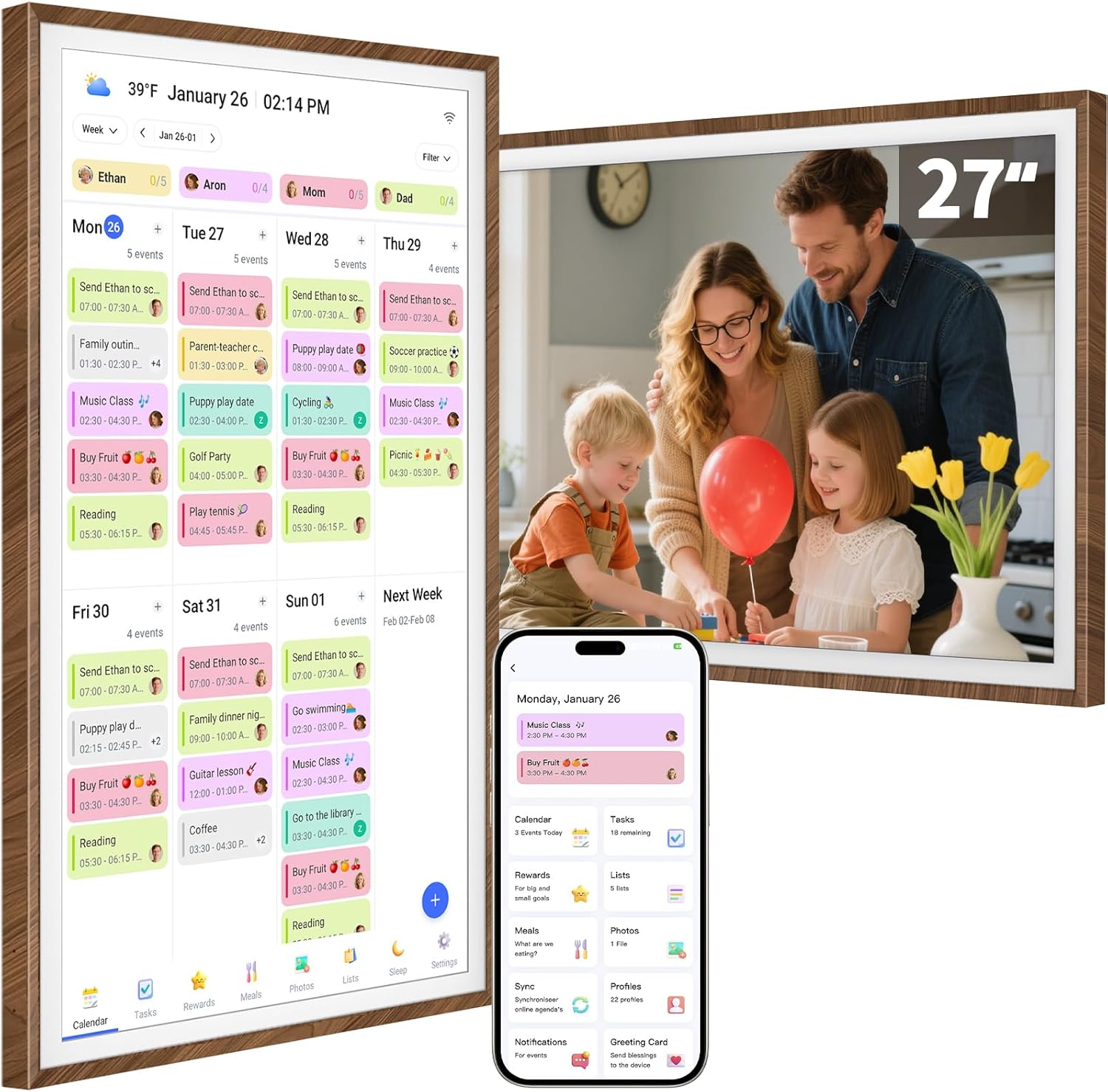 🔥Final Moments🔥Digital Calendar Chore Chart with Touchscreen
