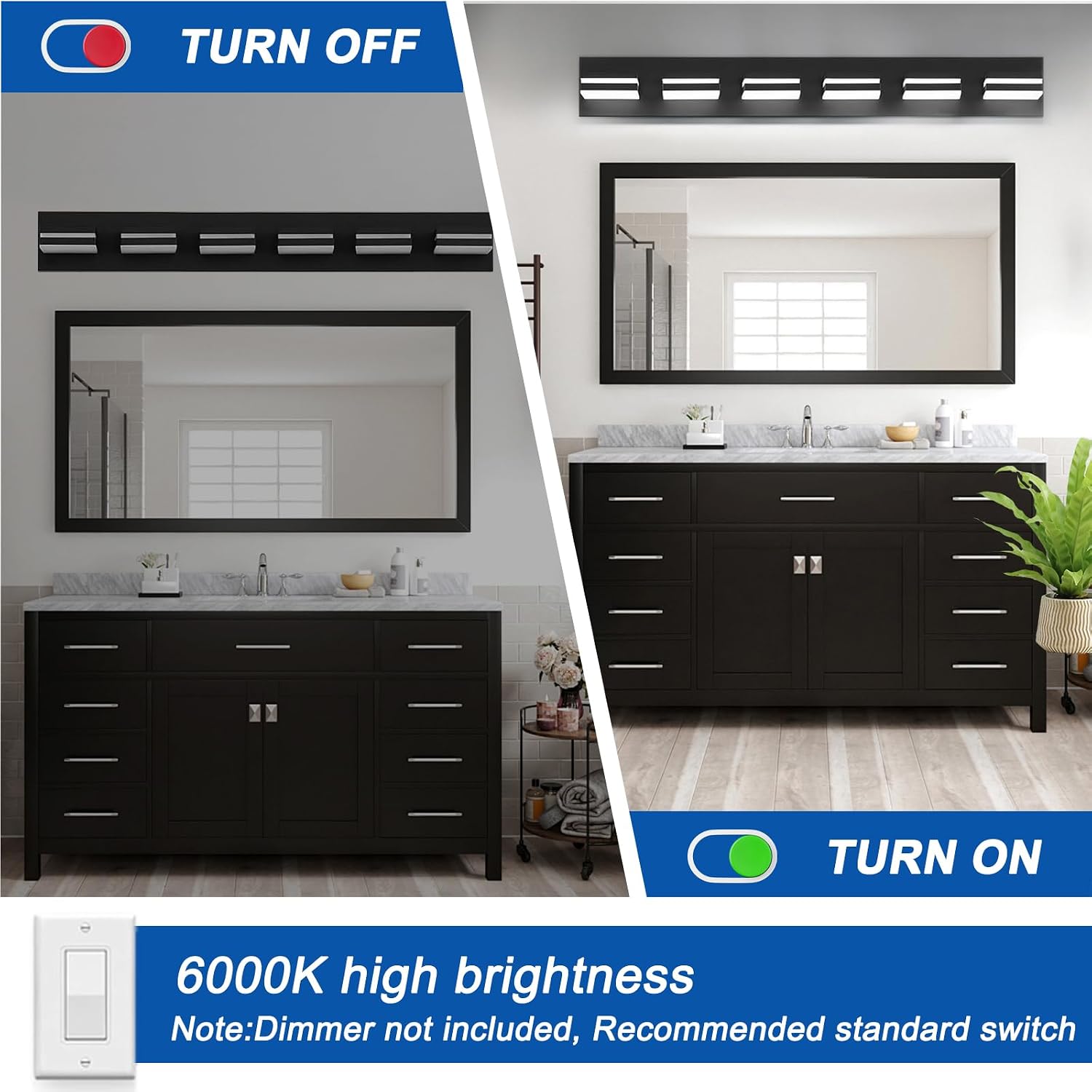 🔥Summer Sale🔥IZORRO LED Modern Bathroom Lights Fixtures