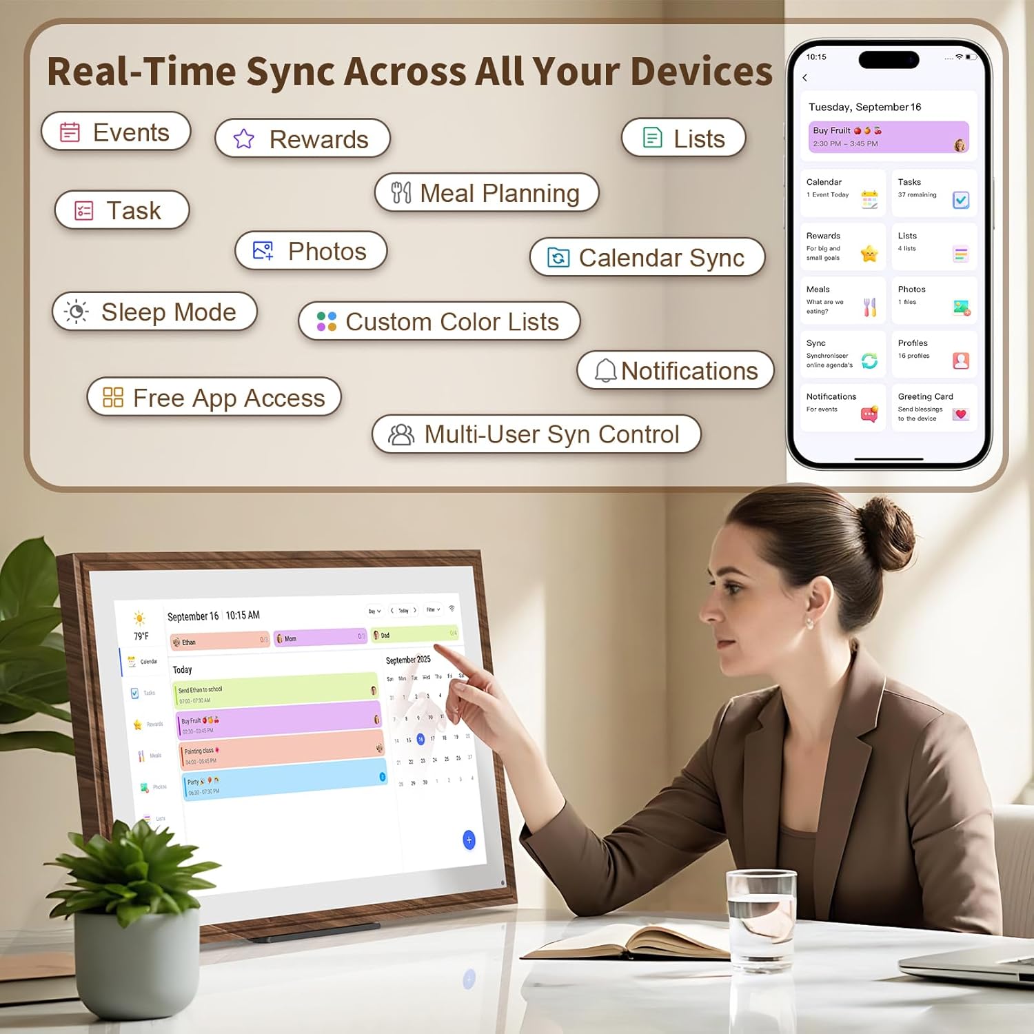 🔥Final Moments🔥Digital Calendar Chore Chart with Touchscreen