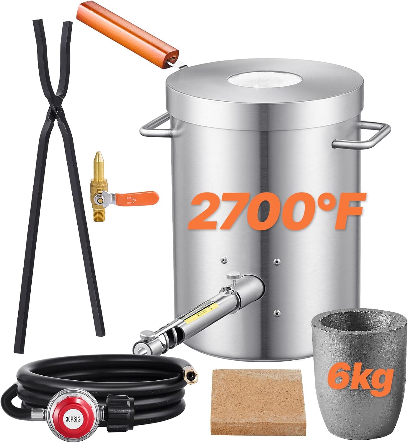 VEVOR 12KG Propane Melting Furnace Kit Large Capacity Foundry Home