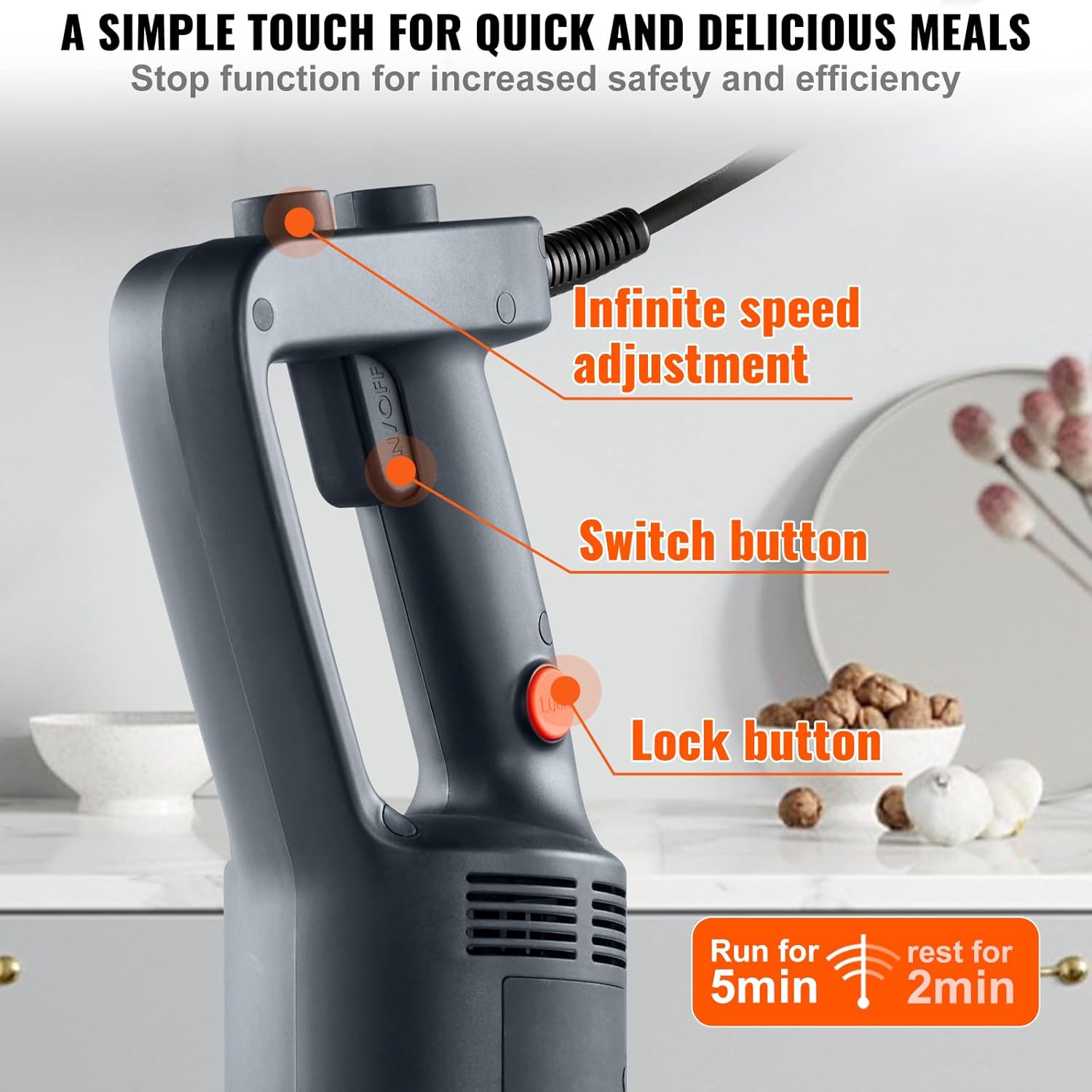 🔥Summer Sale🔥VEVOR Commercial Immersion Blender
