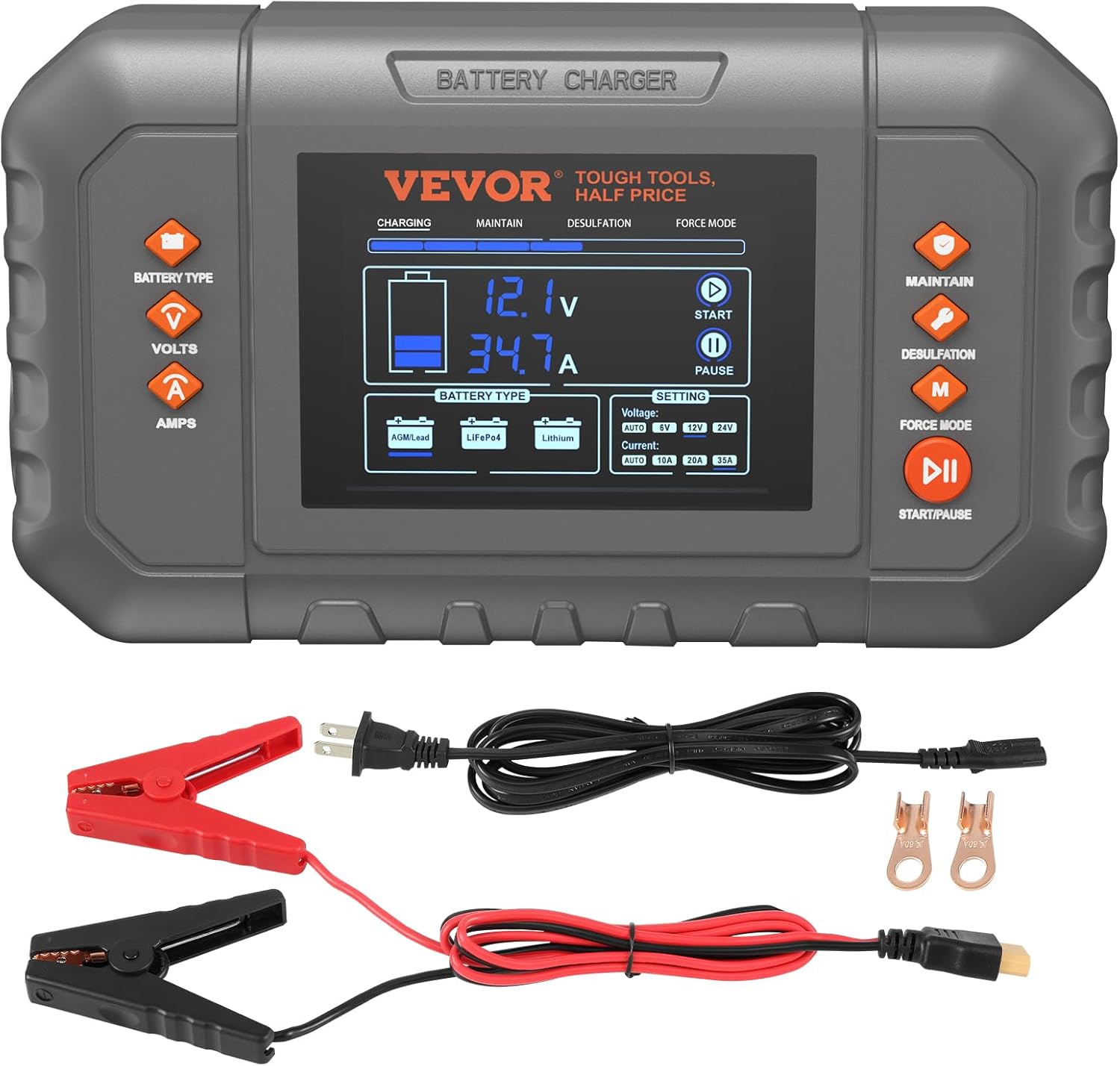 🔥Summer Sale🔥VEVOR Smart Battery Charger