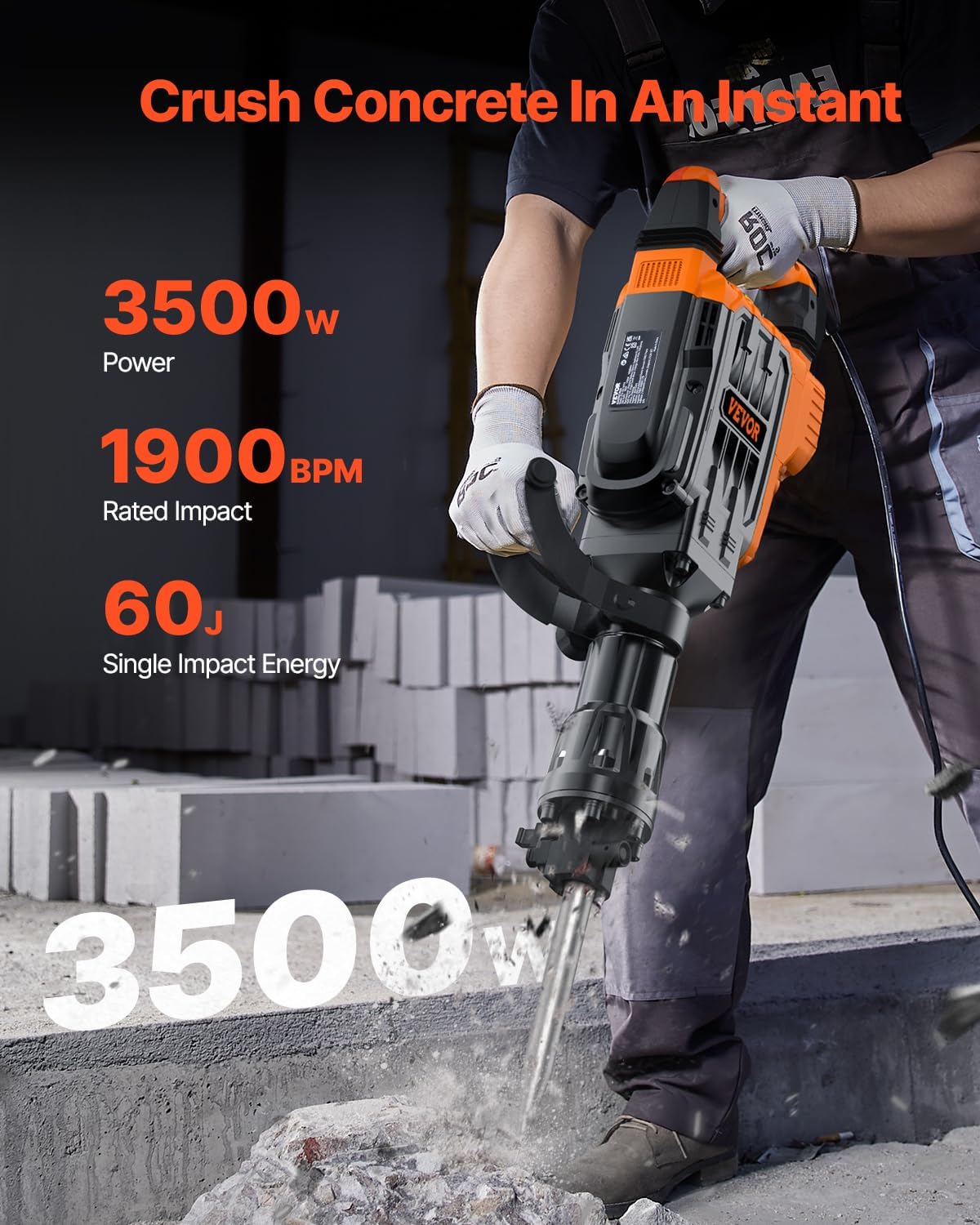 🔥Summer Sale🔥VEVOR Demolition Jack Hammer