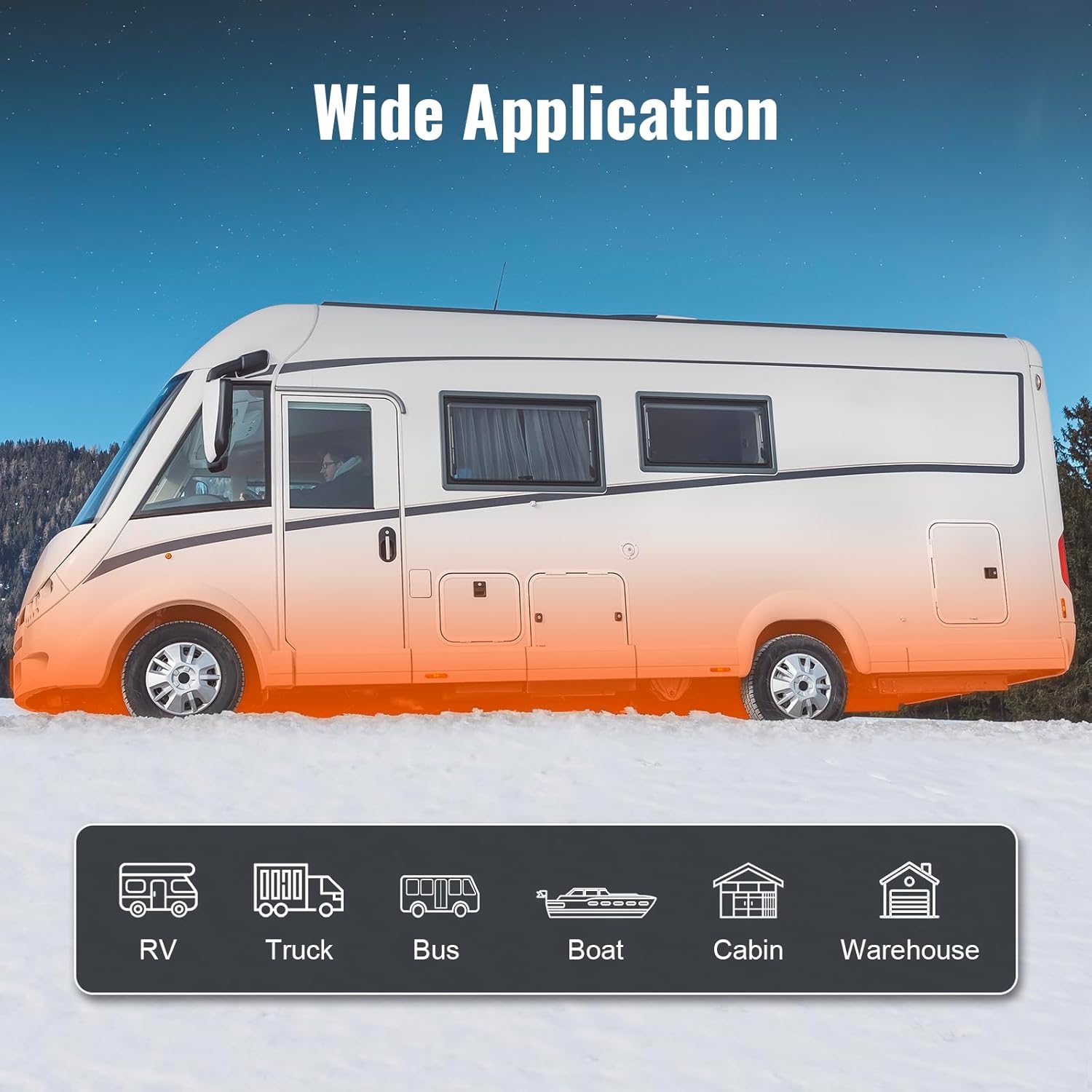8KW Diesel Heater, Parking Heater with Automatic Altitude Adjustment, Max 18045 ft