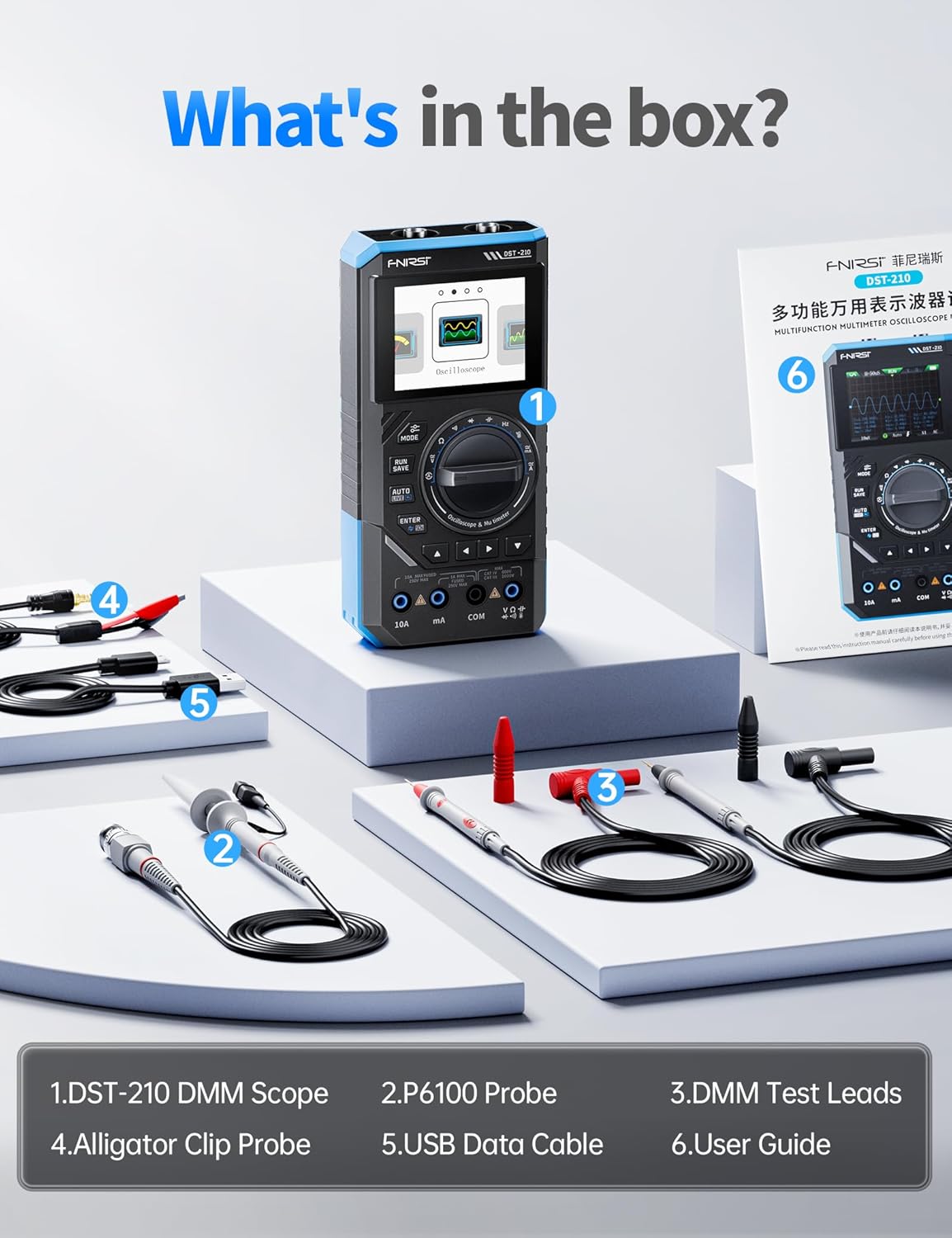 🔥Summer SALE🔥FNIRSI DST-210 Handheld Oscilloscope