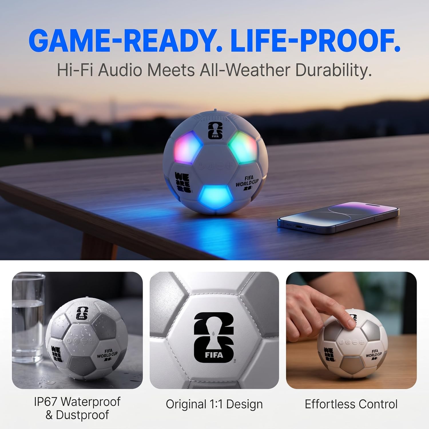 🏆⚽FIFA World Cup 2026 Portable Wireless Speaker🎶