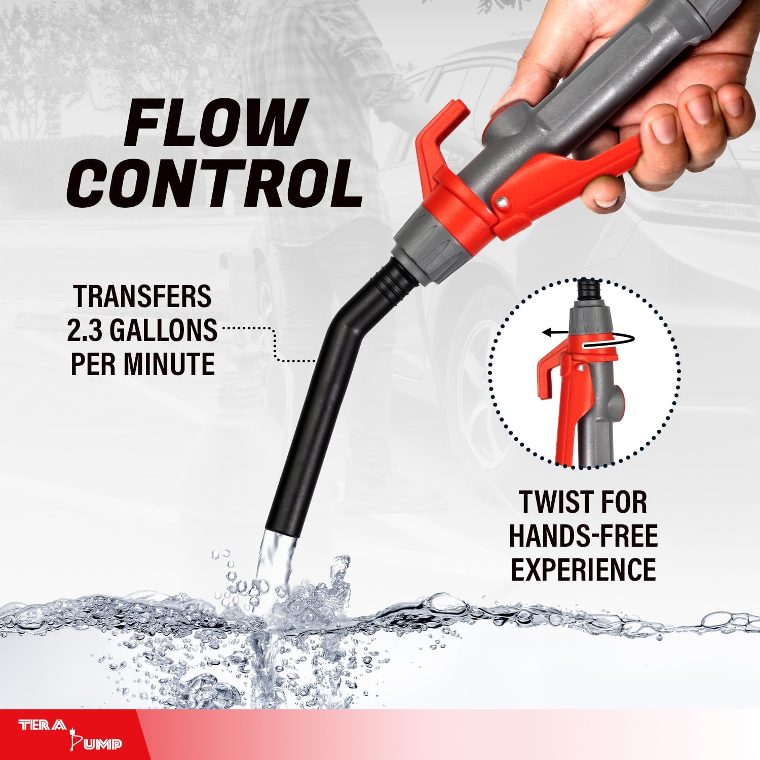 💥Today Only⚡TERA PUMP Portable Fuel Pump with 10FT XL Hose for Gas & Diesel