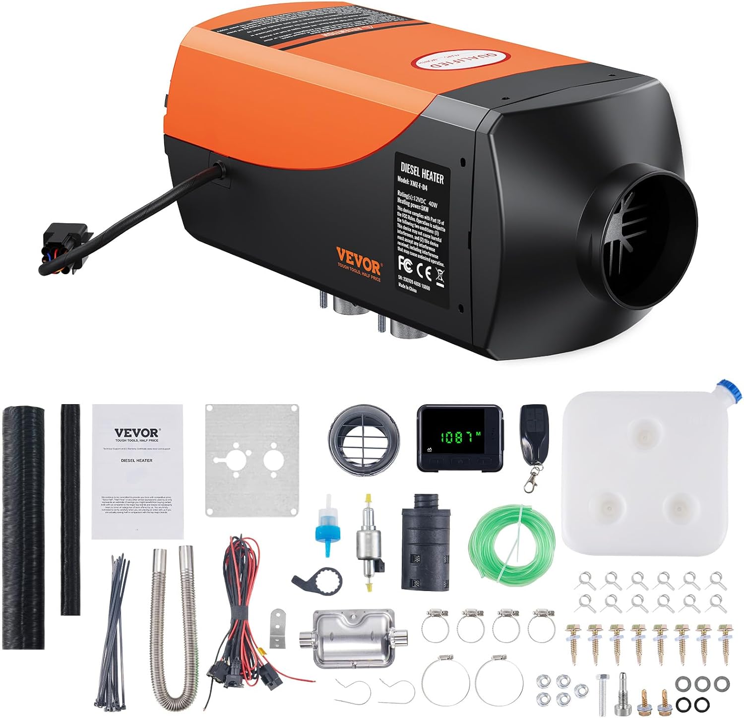 8KW Diesel Heater, Parking Heater with Automatic Altitude Adjustment, Max 18045 ft