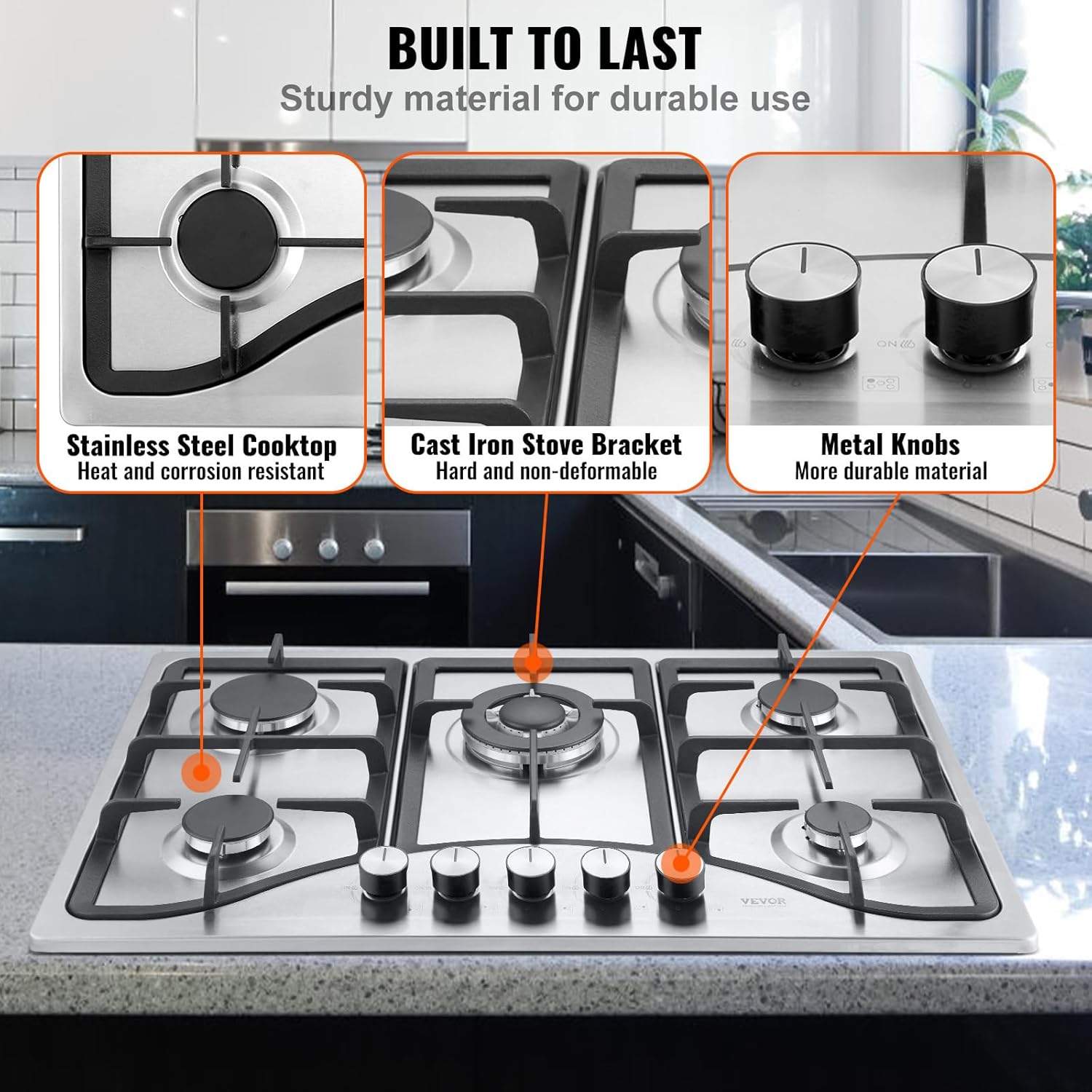 VEVOR 30-inch Gas Cooktop
