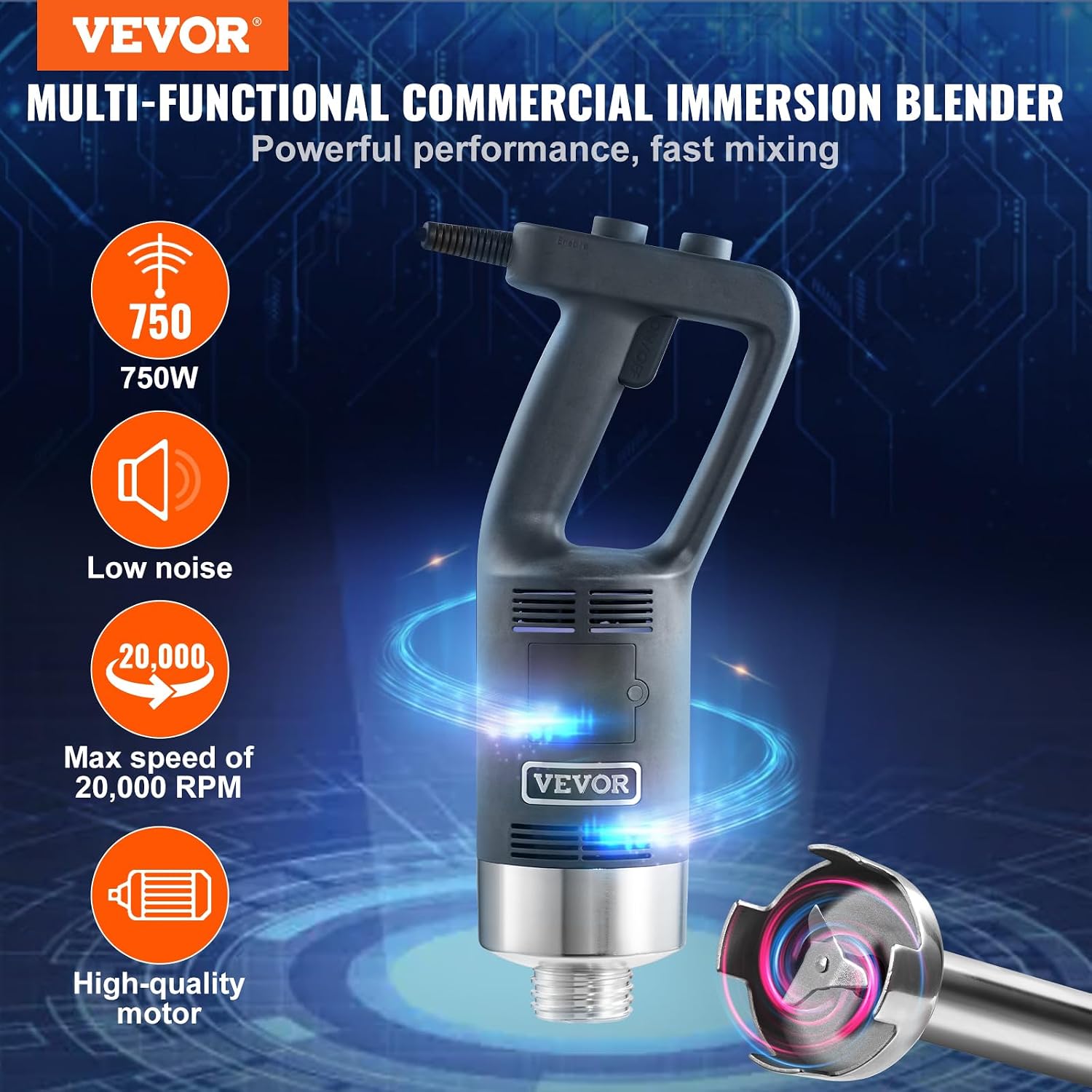 🔥Summer Sale🔥VEVOR Commercial Immersion Blender