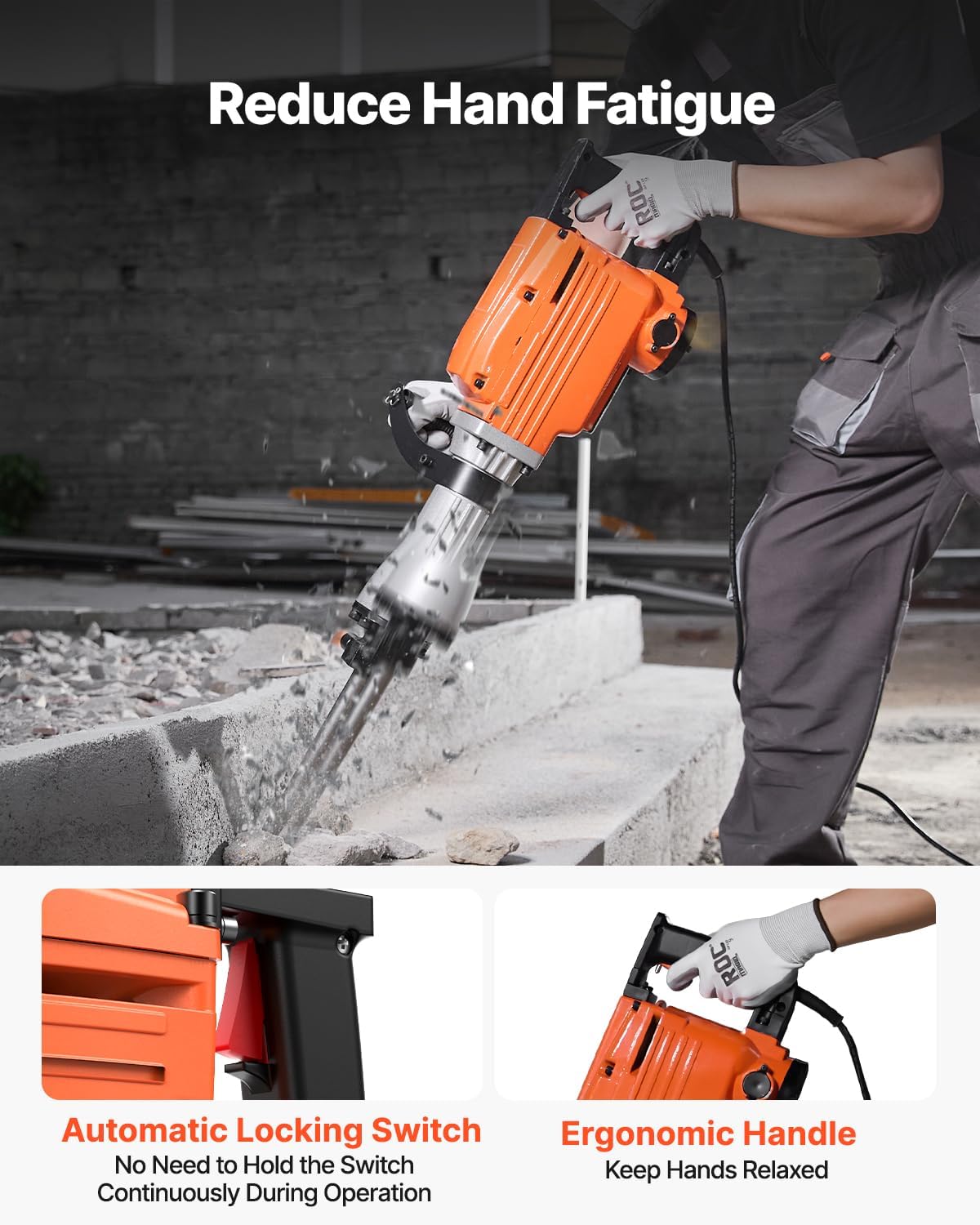 🔥Summer Sale🔥VEVOR Demolition Jack Hammer
