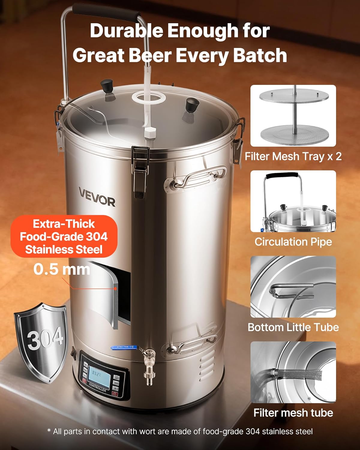 🔥Summer Sale🔥VEVOR Beer Brewing Equipment
