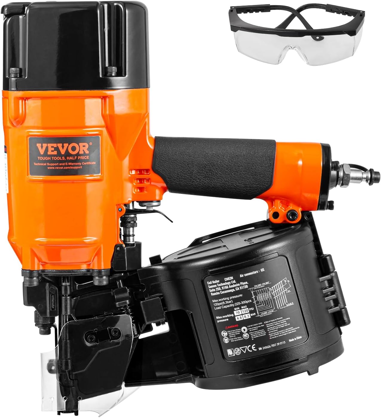 🔥Summer Sale🔥VEVOR Coil Siding/Framing Nailer