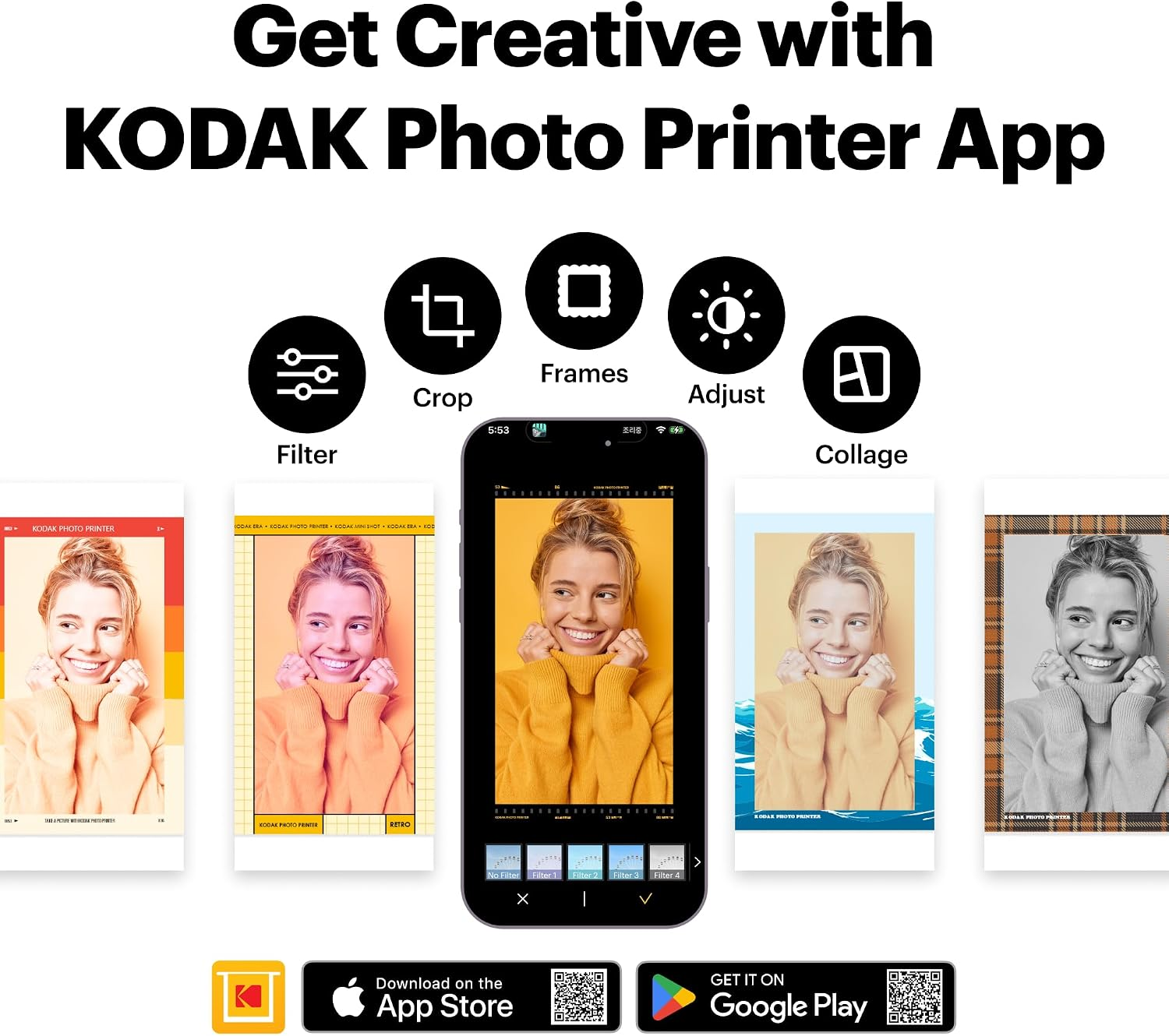 🎁[PERFECT GIFT] Kodak Dock & Wi-Fi Portable 4x6” Instant Photo Printer for iOS & Android, Premium Full Color Prints - Save 50% OFF