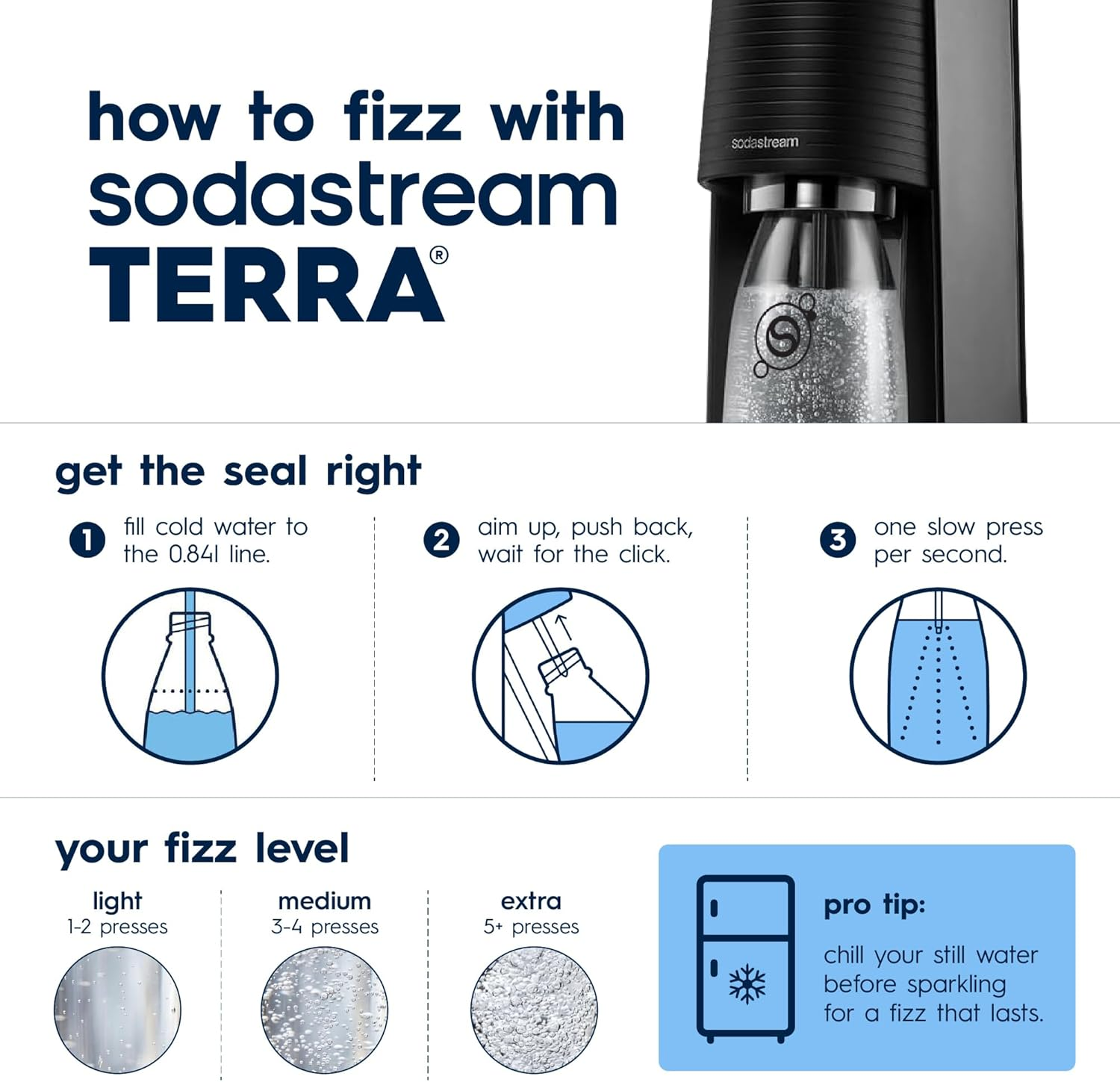 ⚡ [Flash Sale] SodaStream Terra Sparkling Water Maker Bundle with 3 x 60L Quick Connect CO2 Cylinders