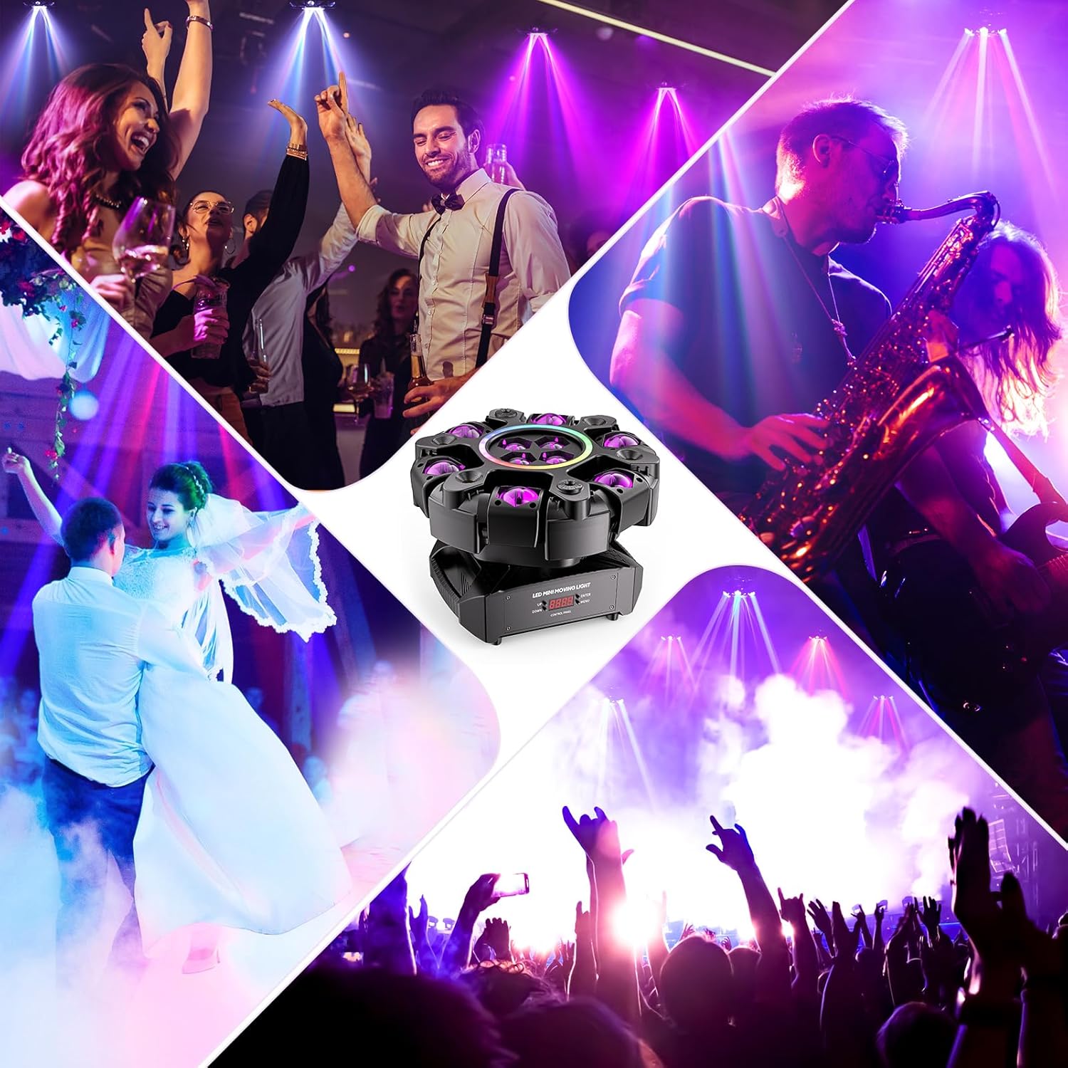 🔥Buy 1 Get 1 Free🔦✨360° Rotating DJ Spotlight