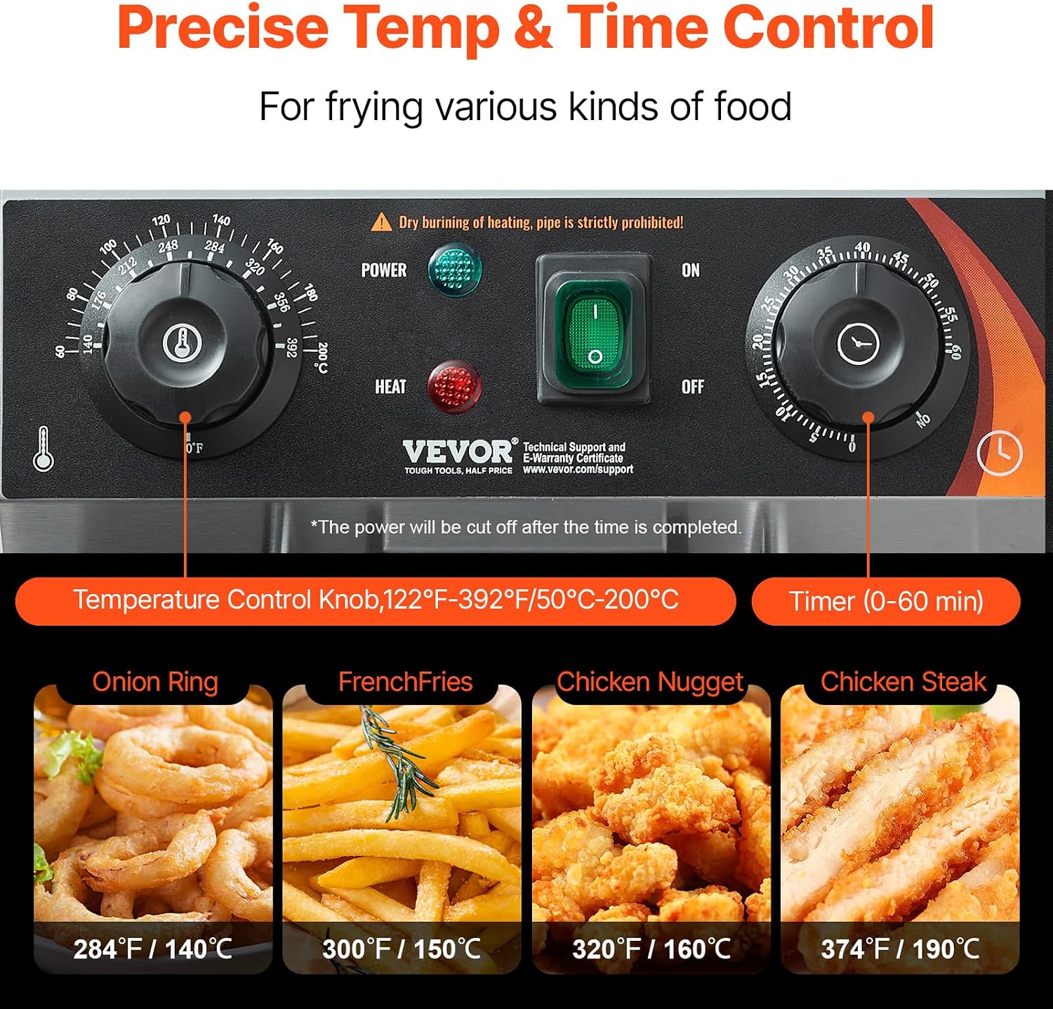 🔥Summer Sale🔥VEVOR Commercial Deep Fryer