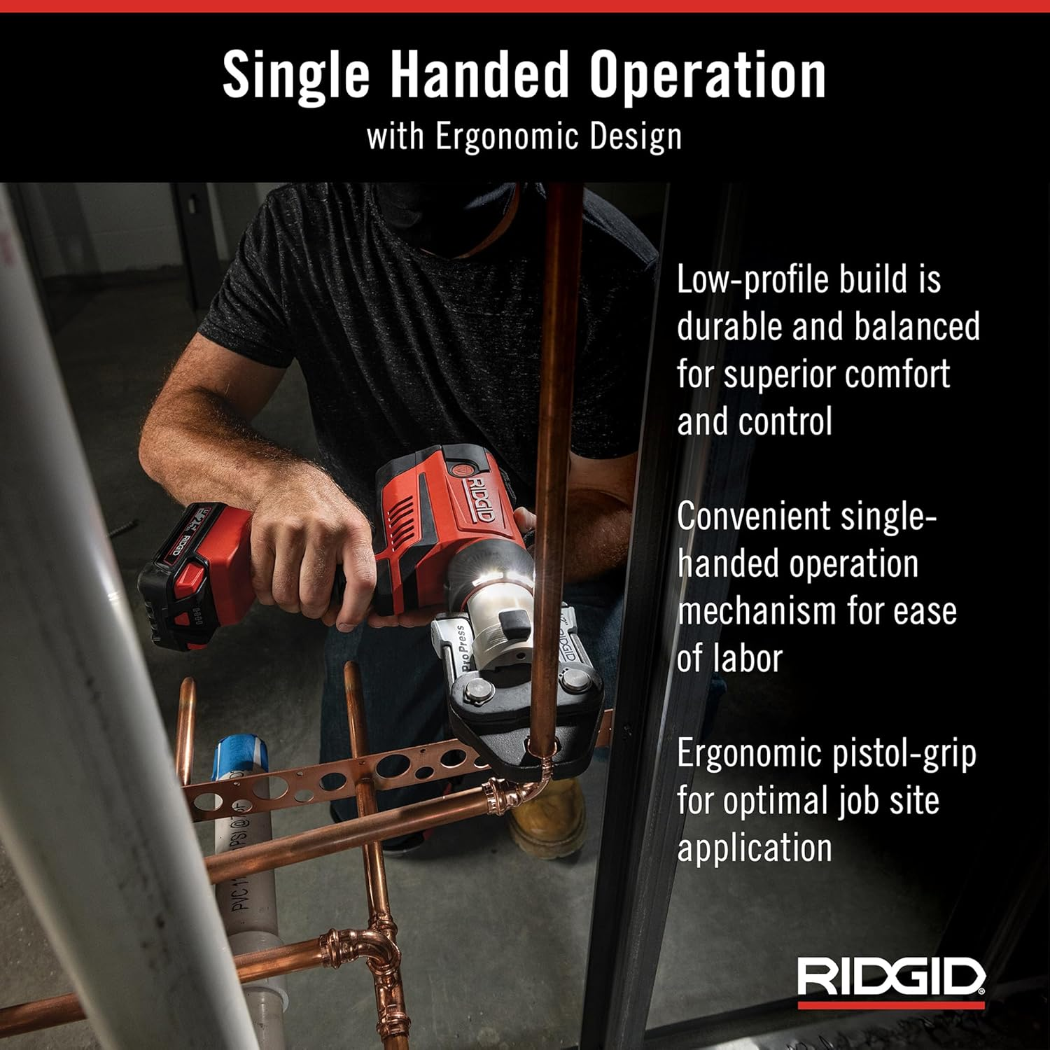💥Clearance Sale! 100% Original RIDGID 67058 RP 350 ProPress Standard Press Tool Kit (1/2" - 1" Jaws) - Massive Savings
