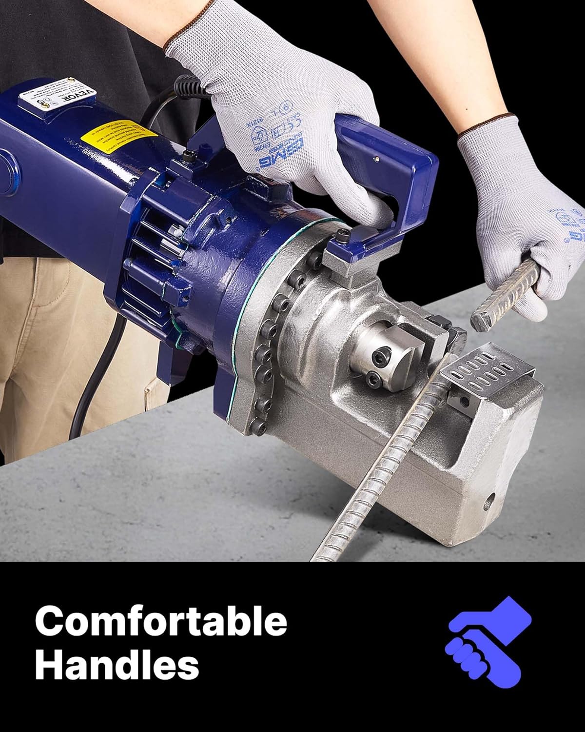 🔥Summer Sale🔥VEVOR Electric Hydraulic Rebar Cutter 900W 110V - Portable