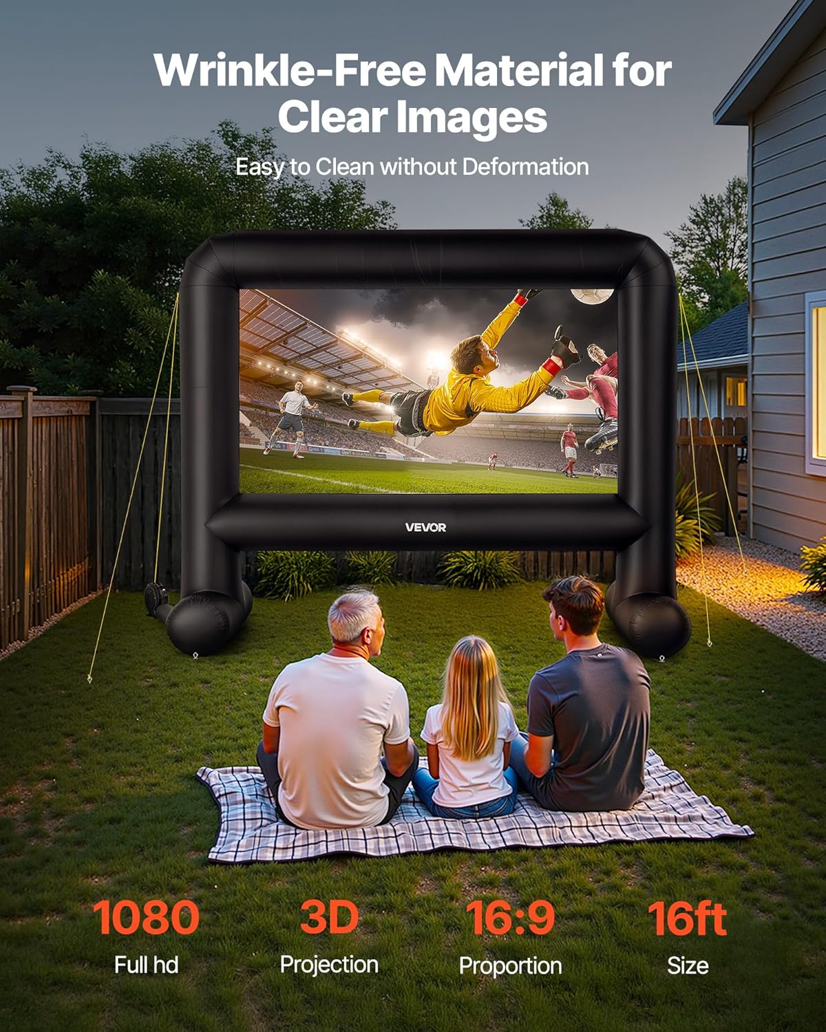 🔥Final Moments🔥VEVOR Inflatable Projection Screen