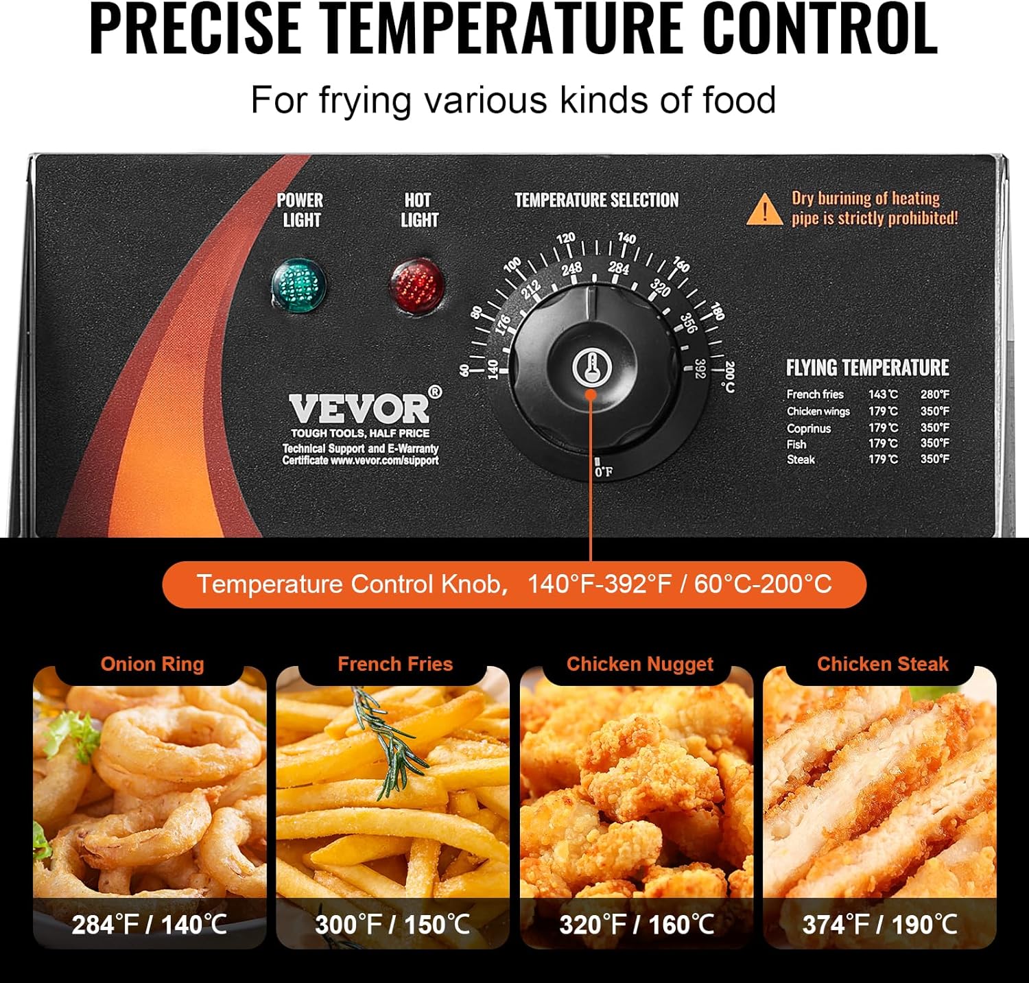 🔥Summer Sale🔥VEVOR Commercial Deep Fryer