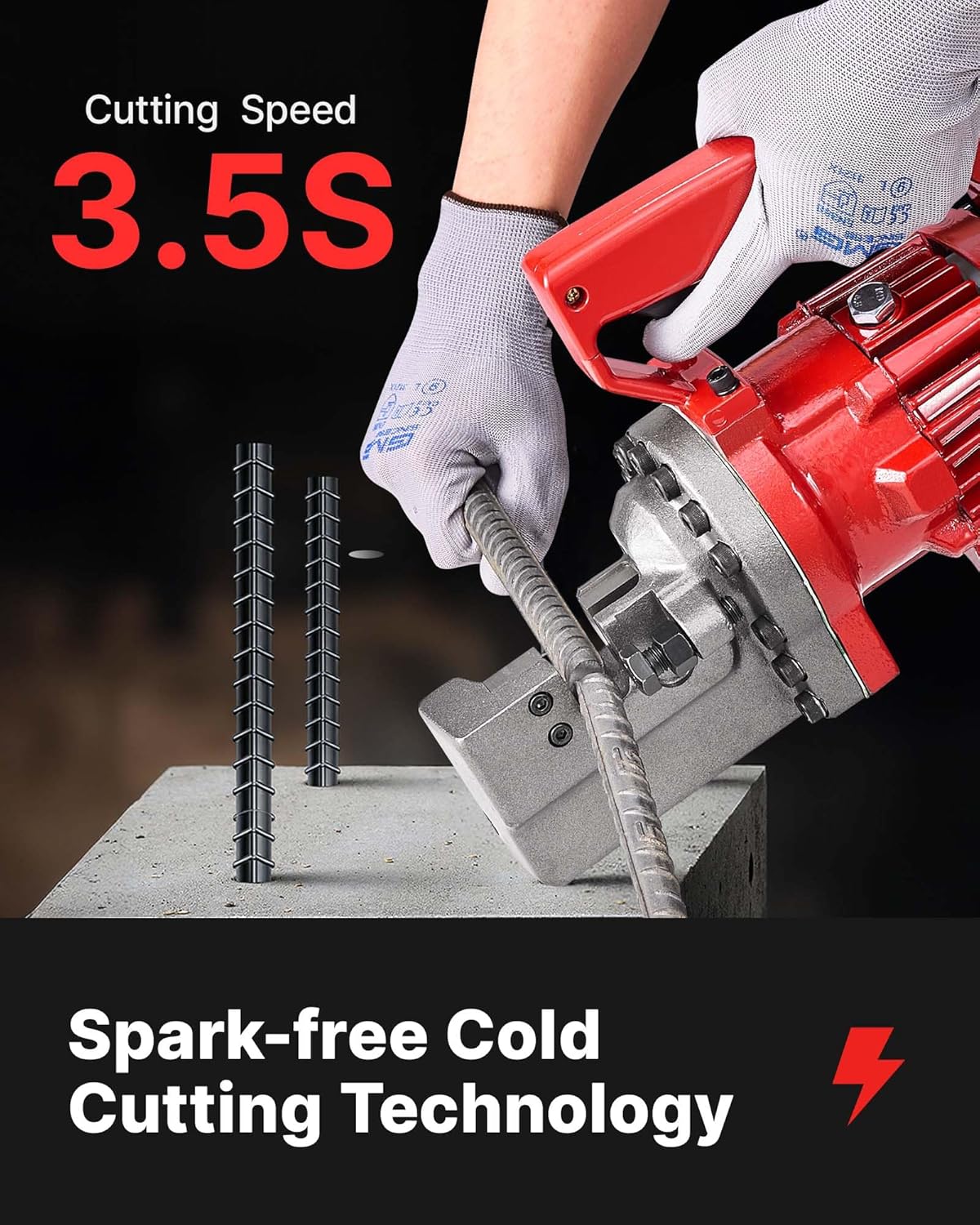 🔥Summer Sale🔥VEVOR Electric Hydraulic Rebar Cutter 900W 110V - Portable