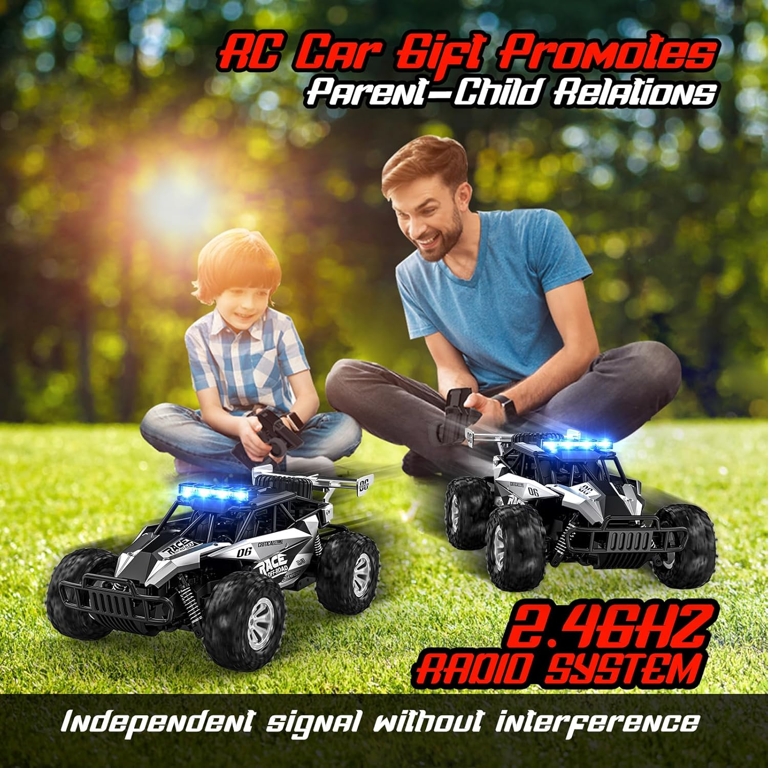 ONLY $39💥Last Day Buy 1 Get 1 Free🛒BLUEJAY 2.4GHz Off-Road RC Crawler 33KM/H High Speed Monster Truck with Dual Batteries - Limited Stock