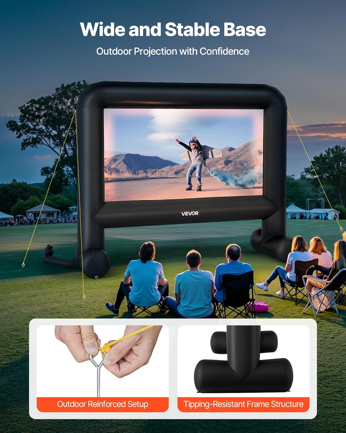 🔥Final Moments🔥VEVOR Inflatable Projection Screen