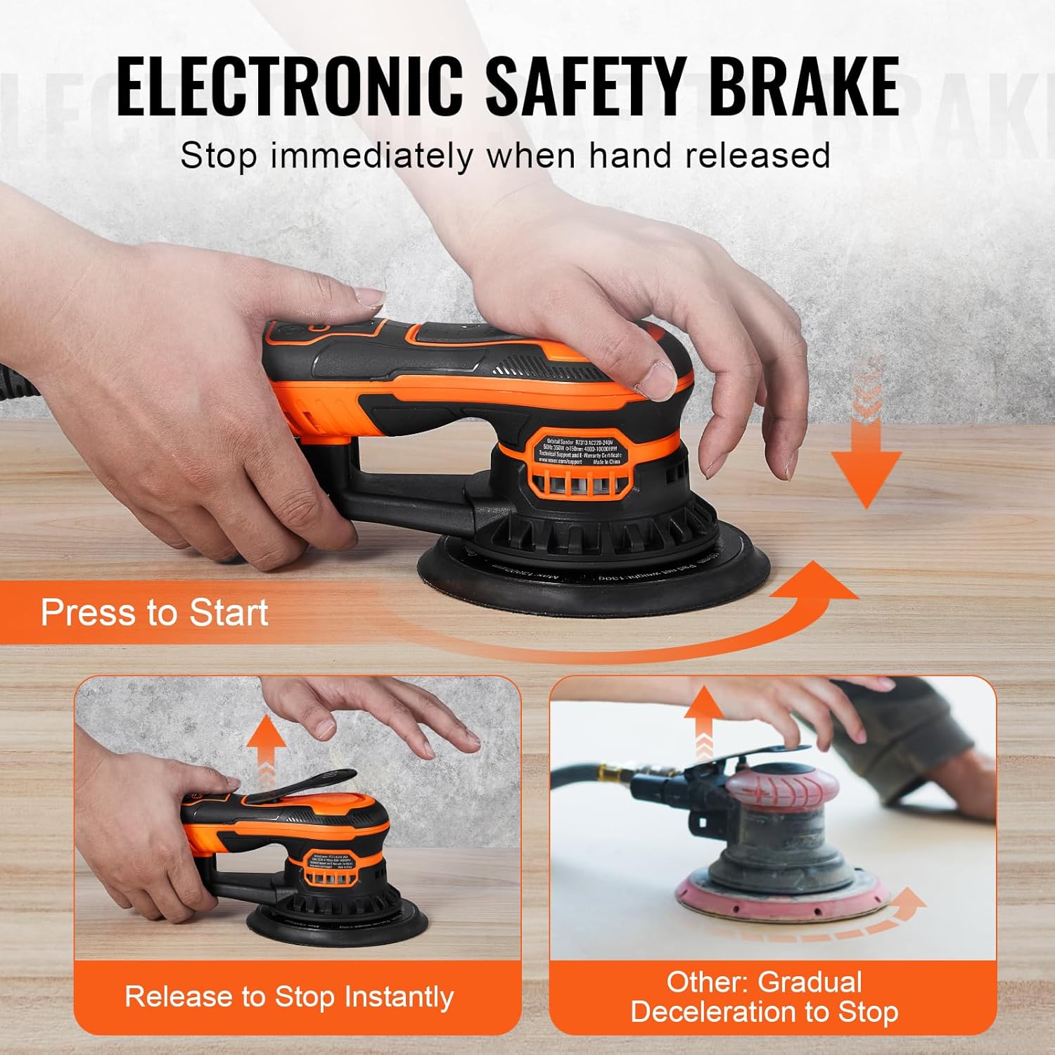 🔥Summer Sale🔥VEVOR Random Orbital Sander 5 & 6-Inch