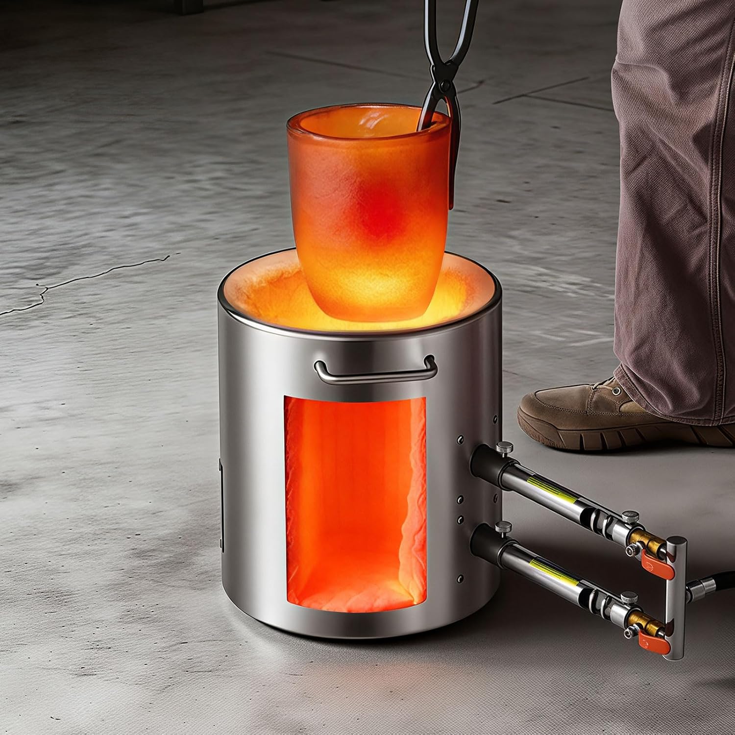 VEVOR 12KG Propane Melting Furnace Kit Large Capacity Foundry Home