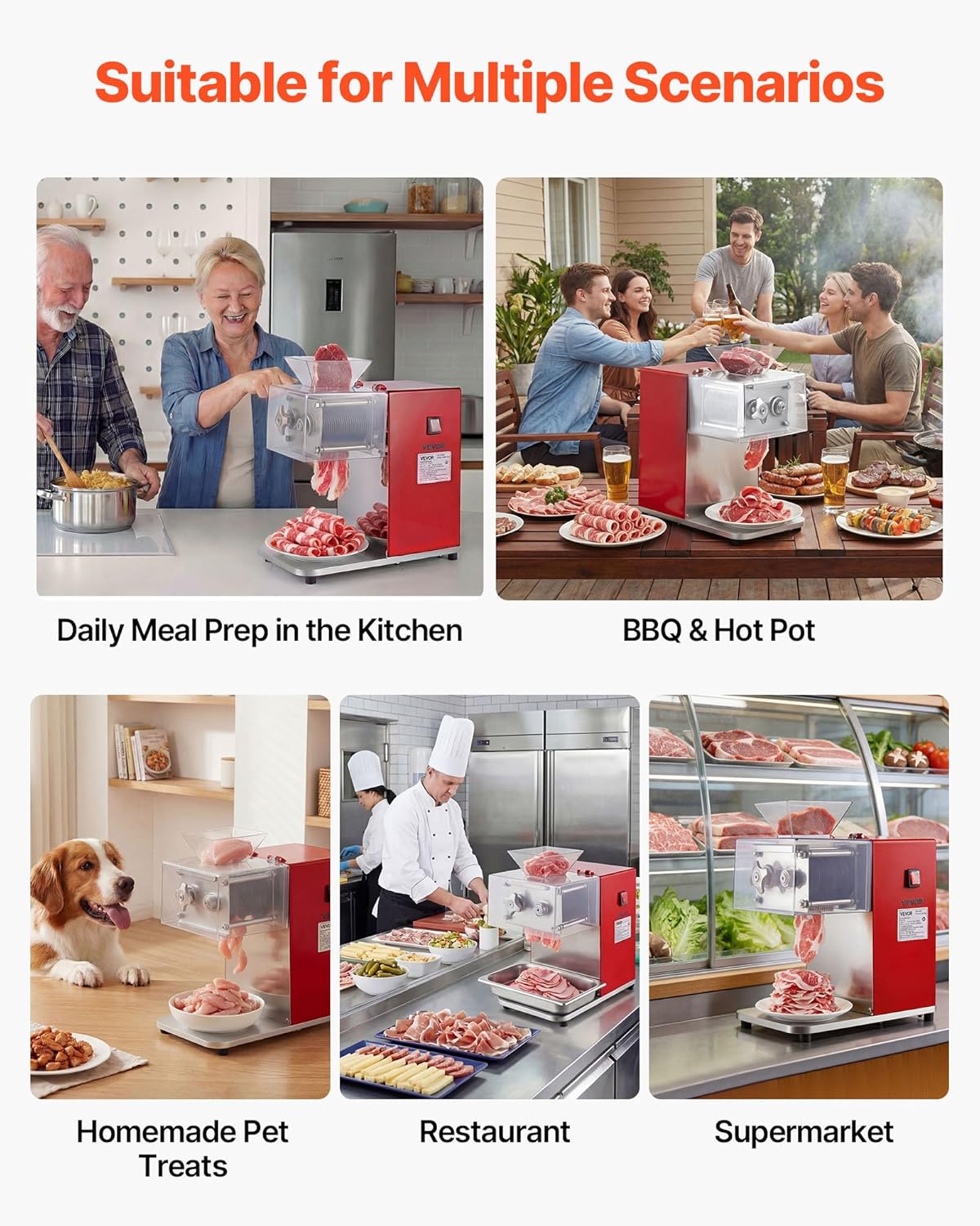 🔥Summer Sale🥩VEVOR Meat Cutting Machine